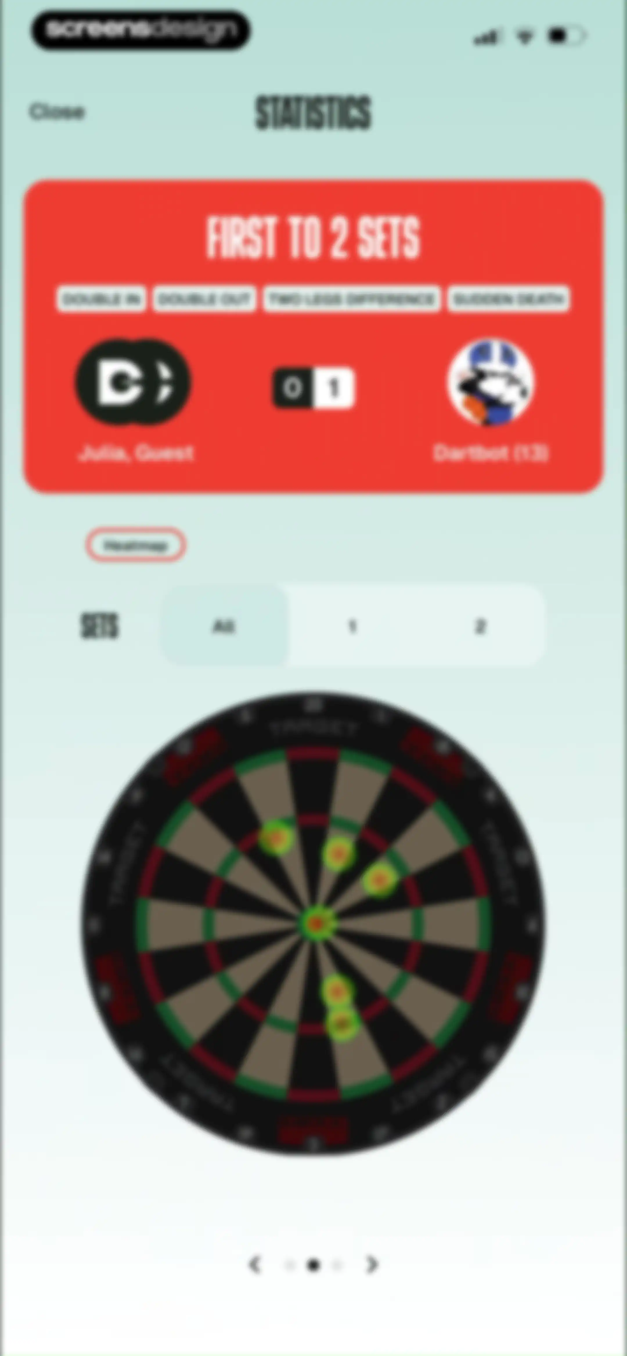 DartCounter screen 39