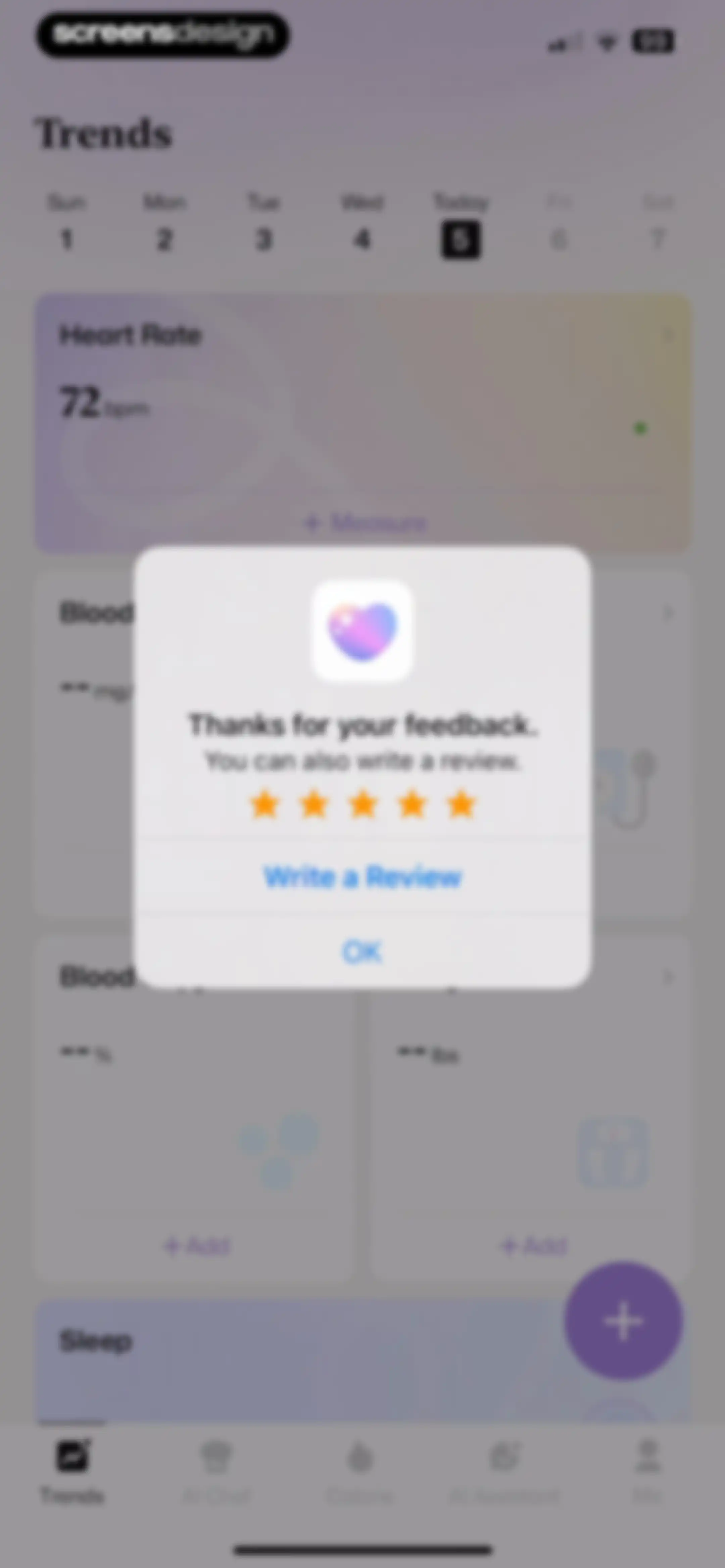 Well AI: Improve Well-being screen 26