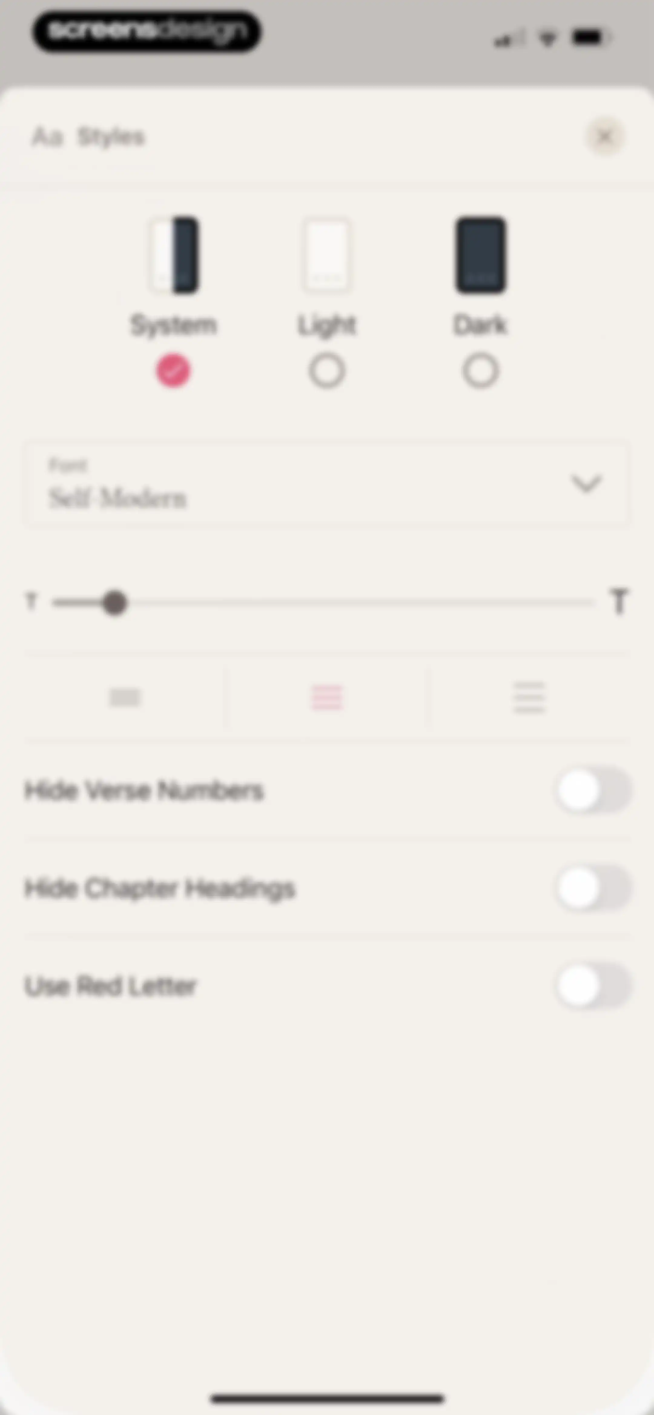 Dwell: Audio Bible screen 42