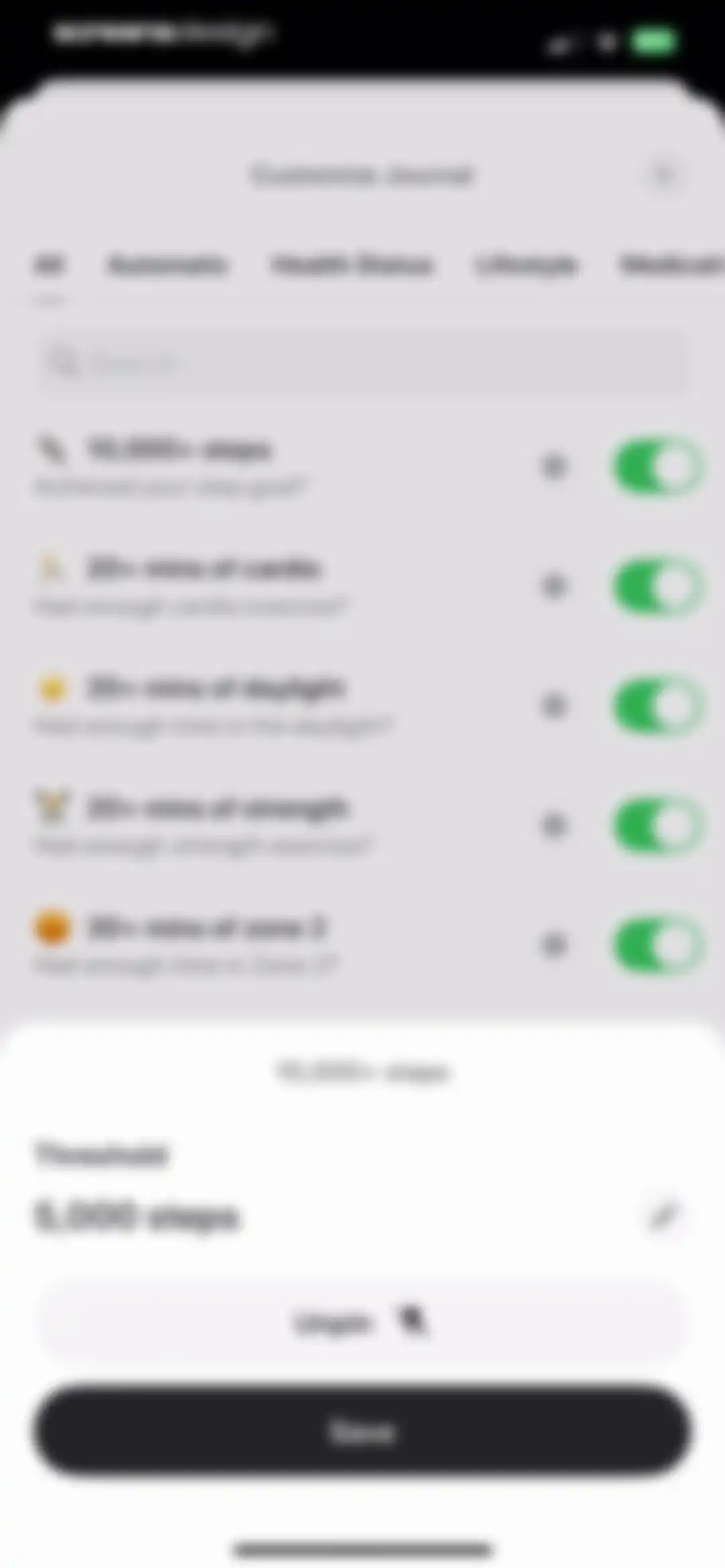 Bevel: AI Health Coach screen 151