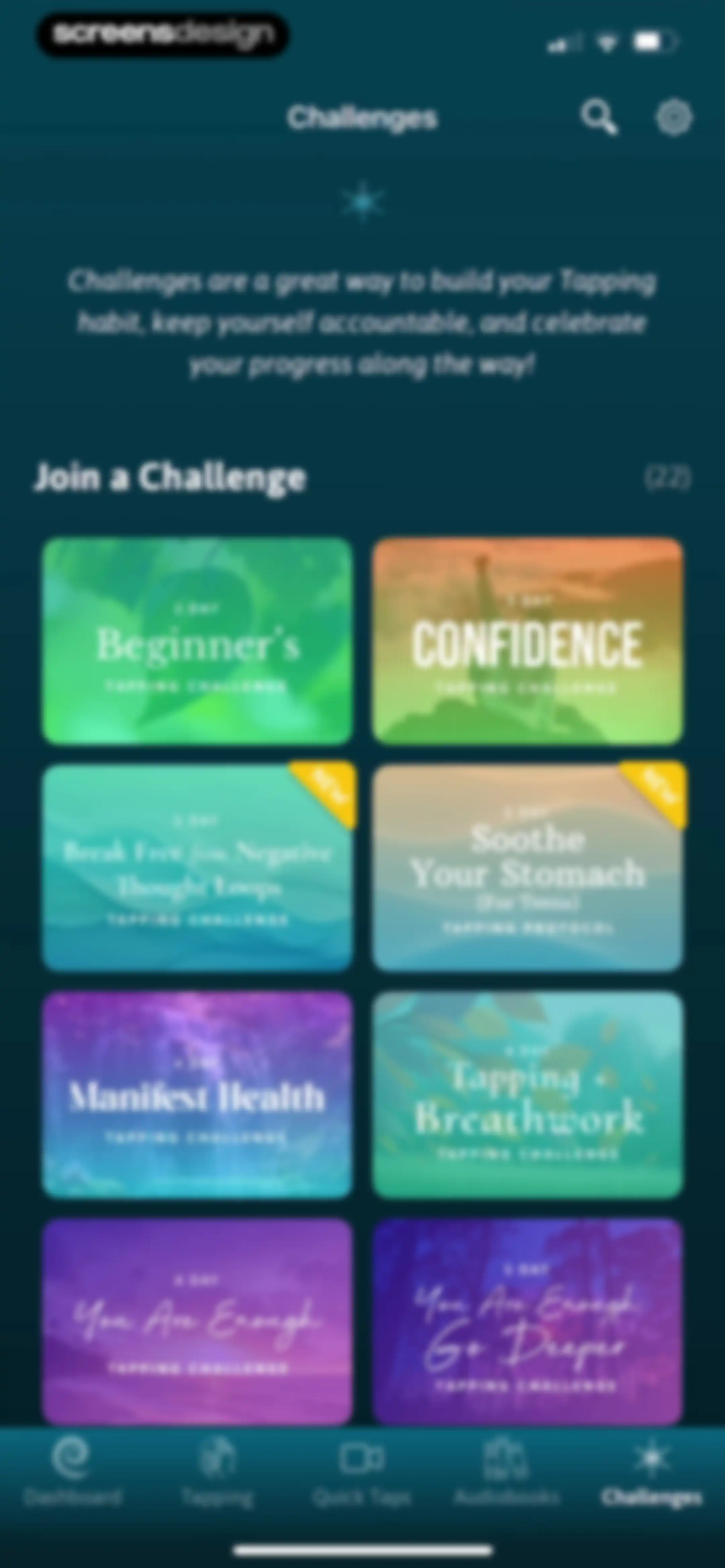 The Tapping Solution screen 72