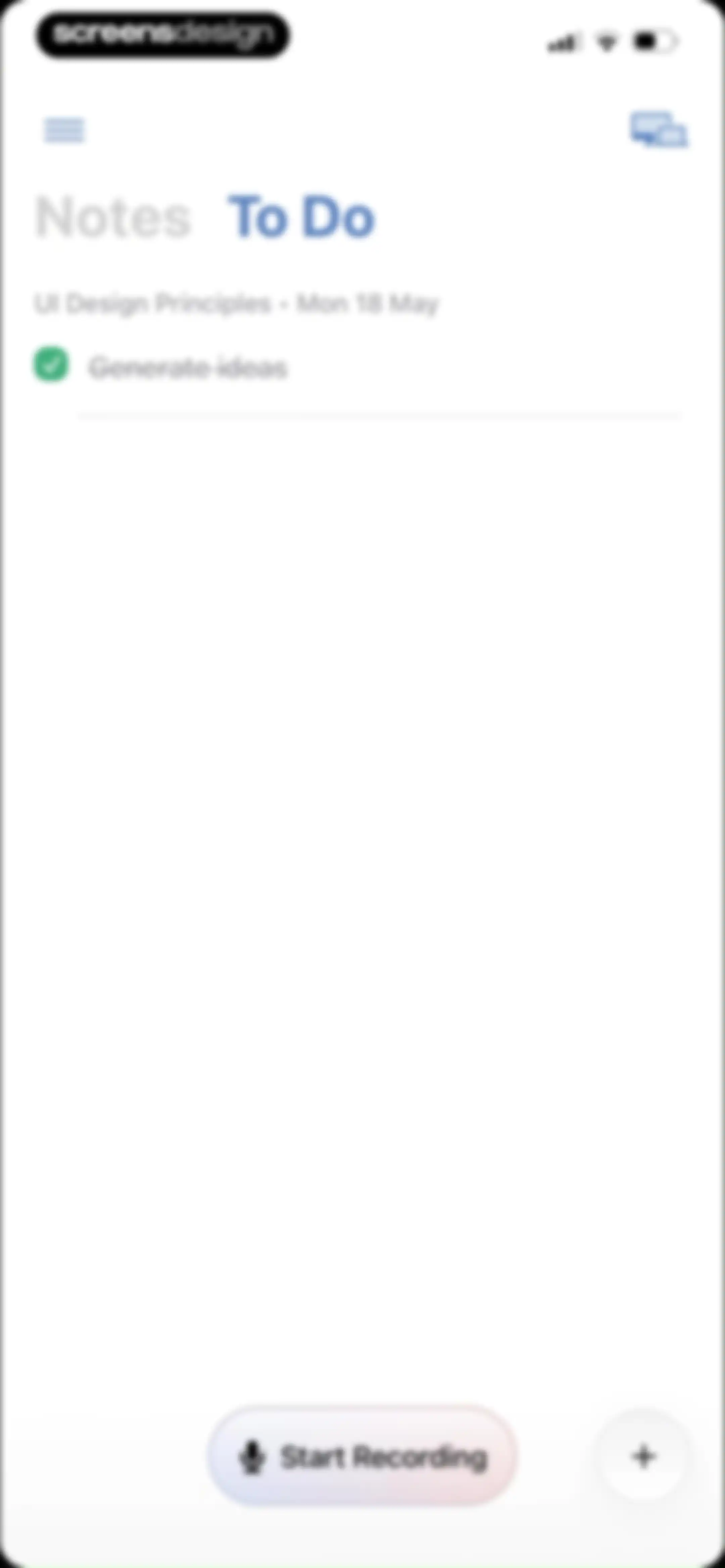 Cue: AI Note Taker & Recorder screen 86
