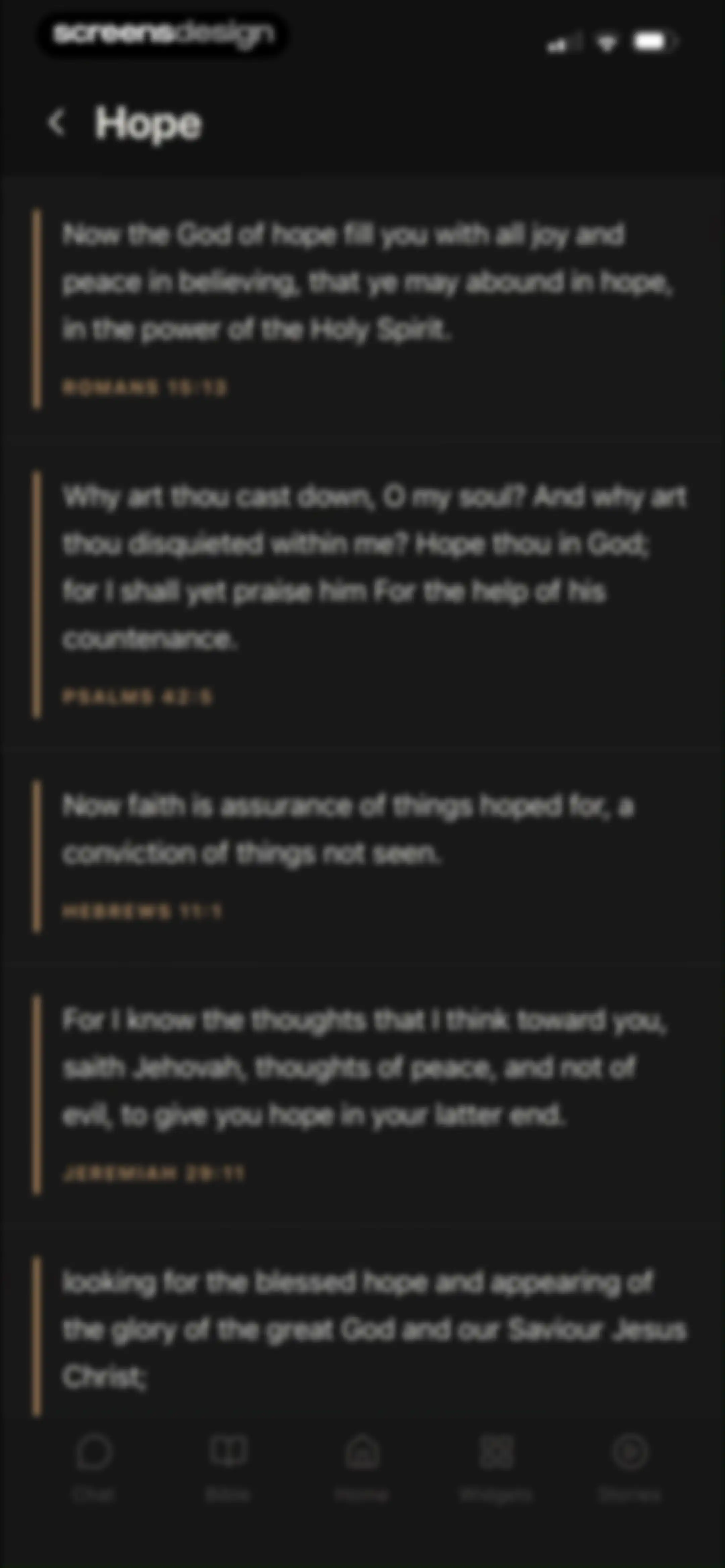Holy Bible Widget: Daily Verse screen 112