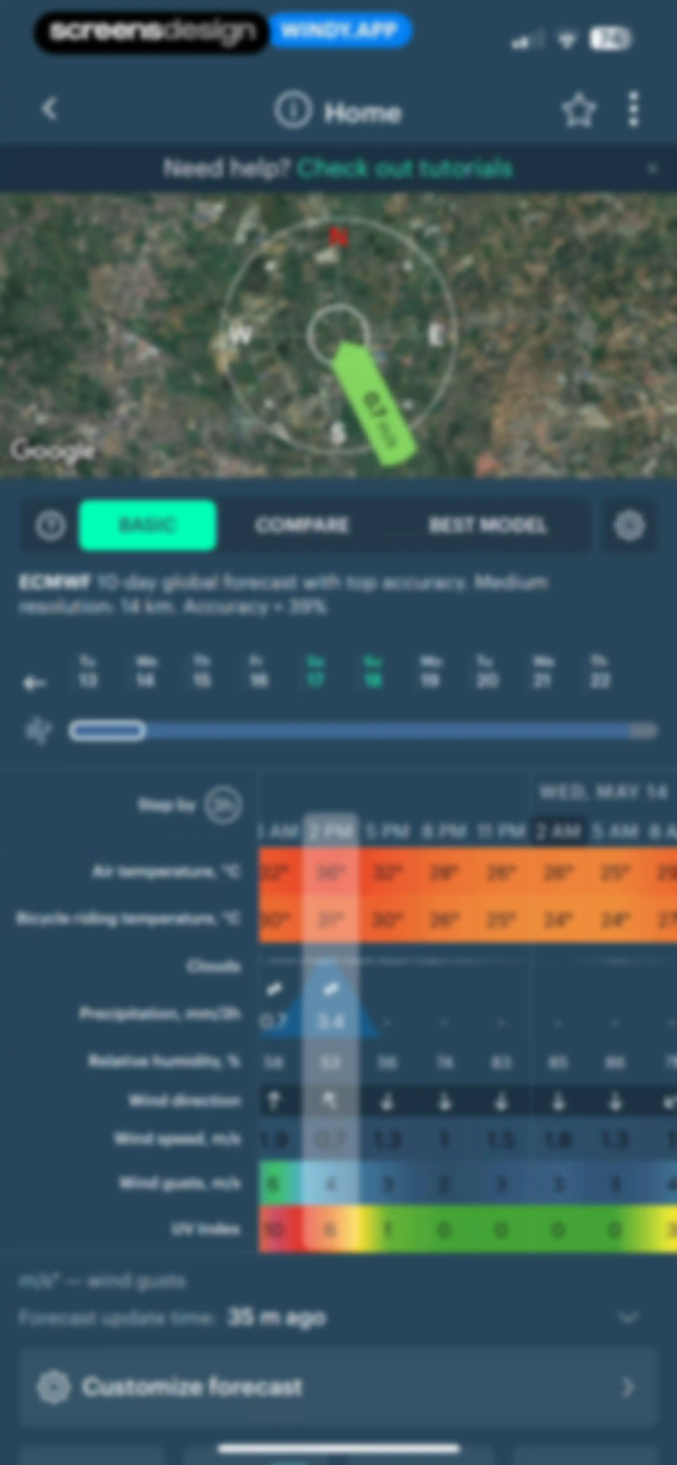 Windy.app — Wind, Tides, Radar screen 26