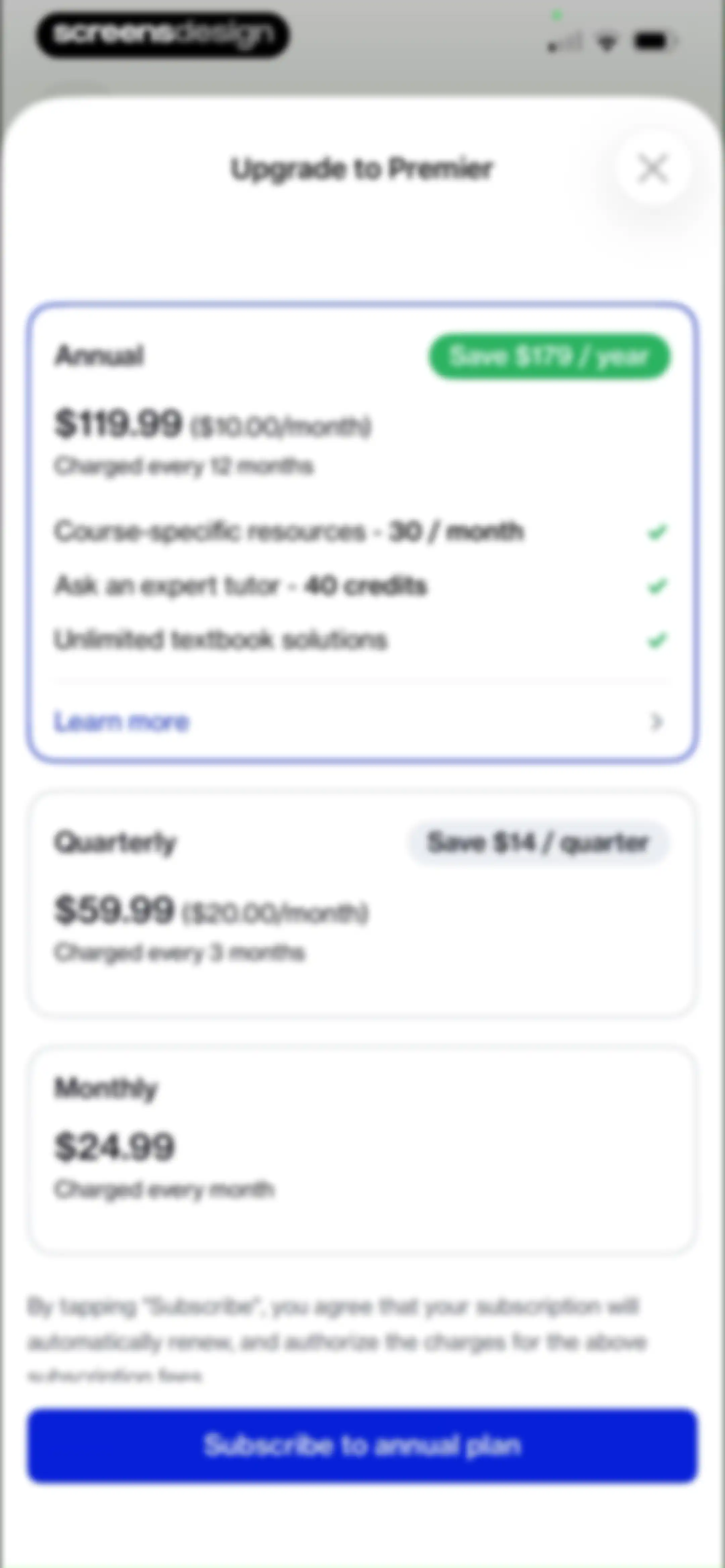 Course Hero: AI Homework Help screen 29