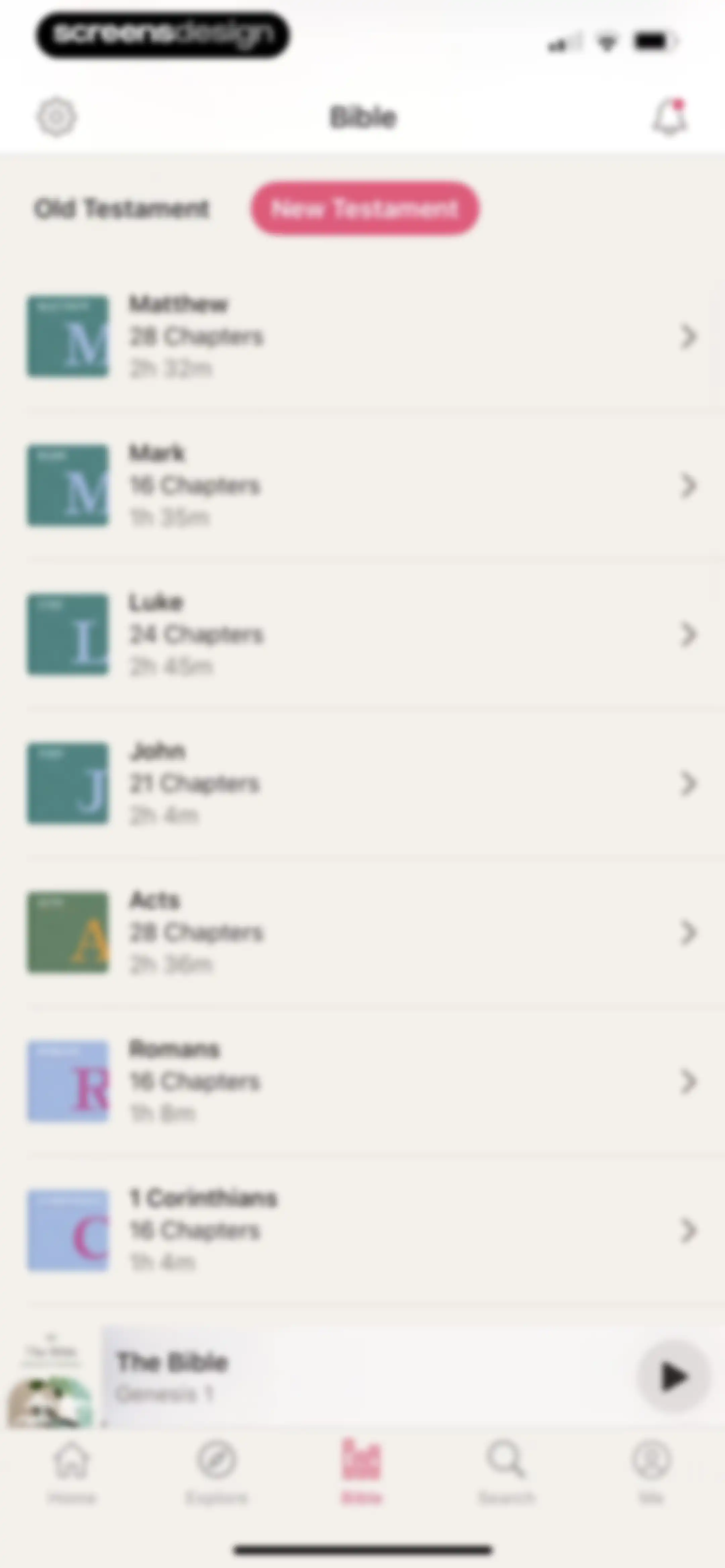 Dwell: Audio Bible screen 81