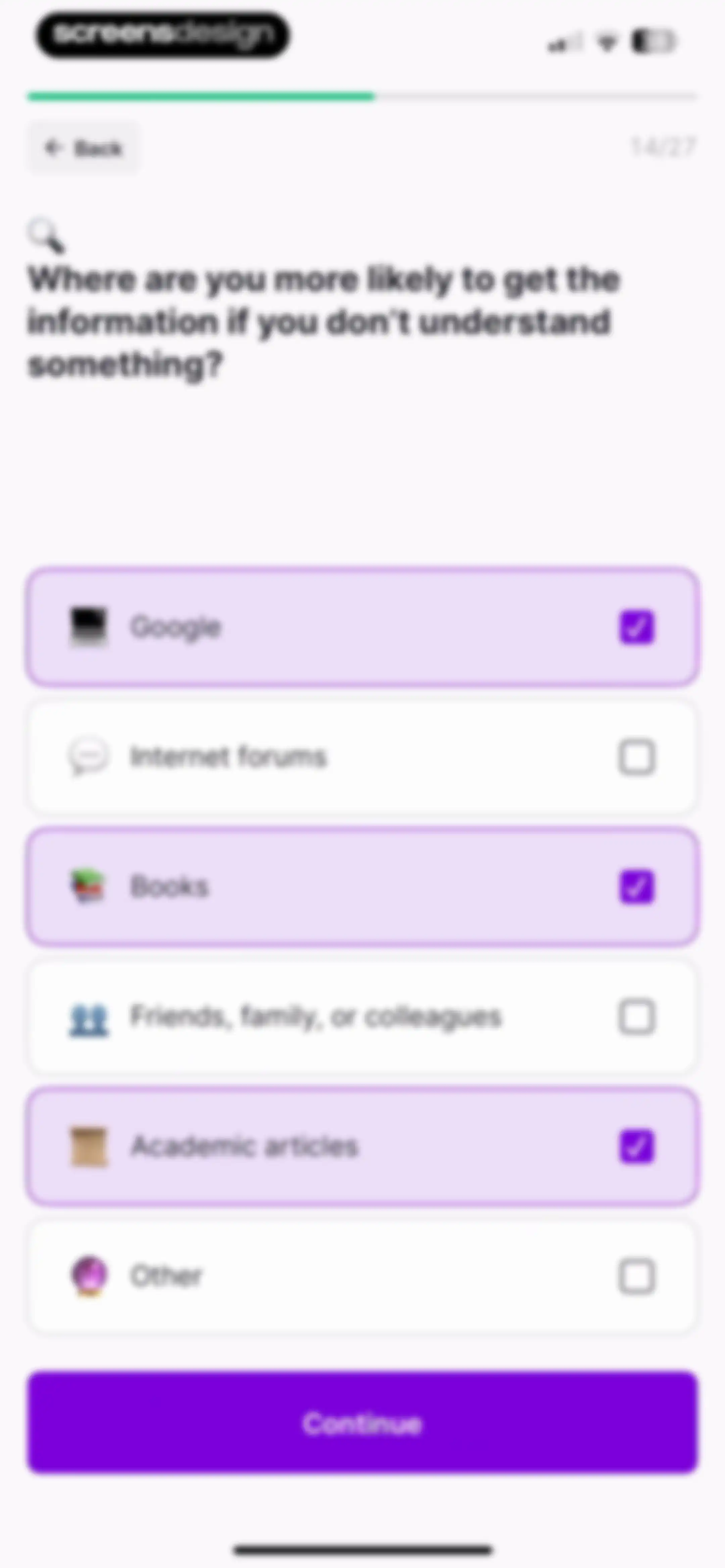 Nibble: Daily Learning & Quiz screen 24