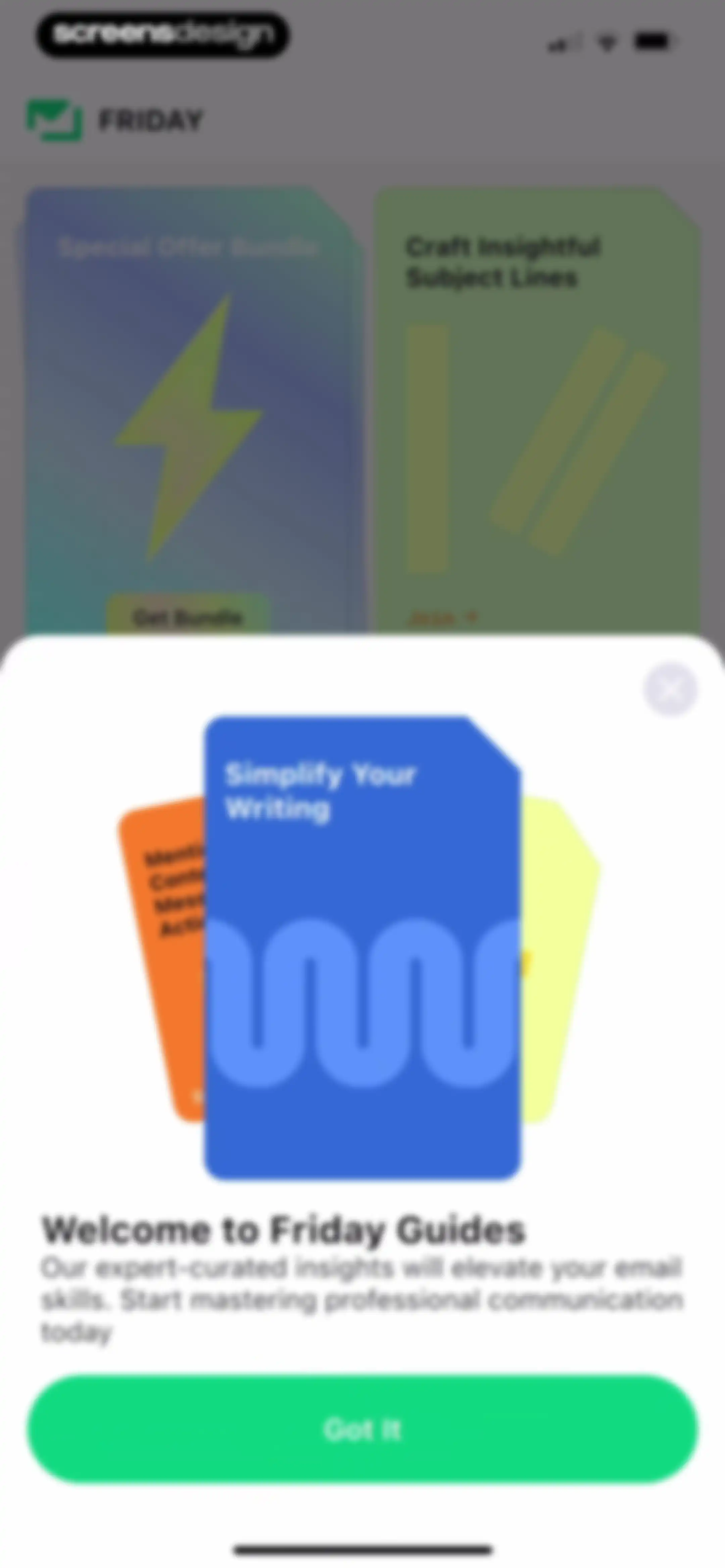 Friday AI Email Writer screen 64