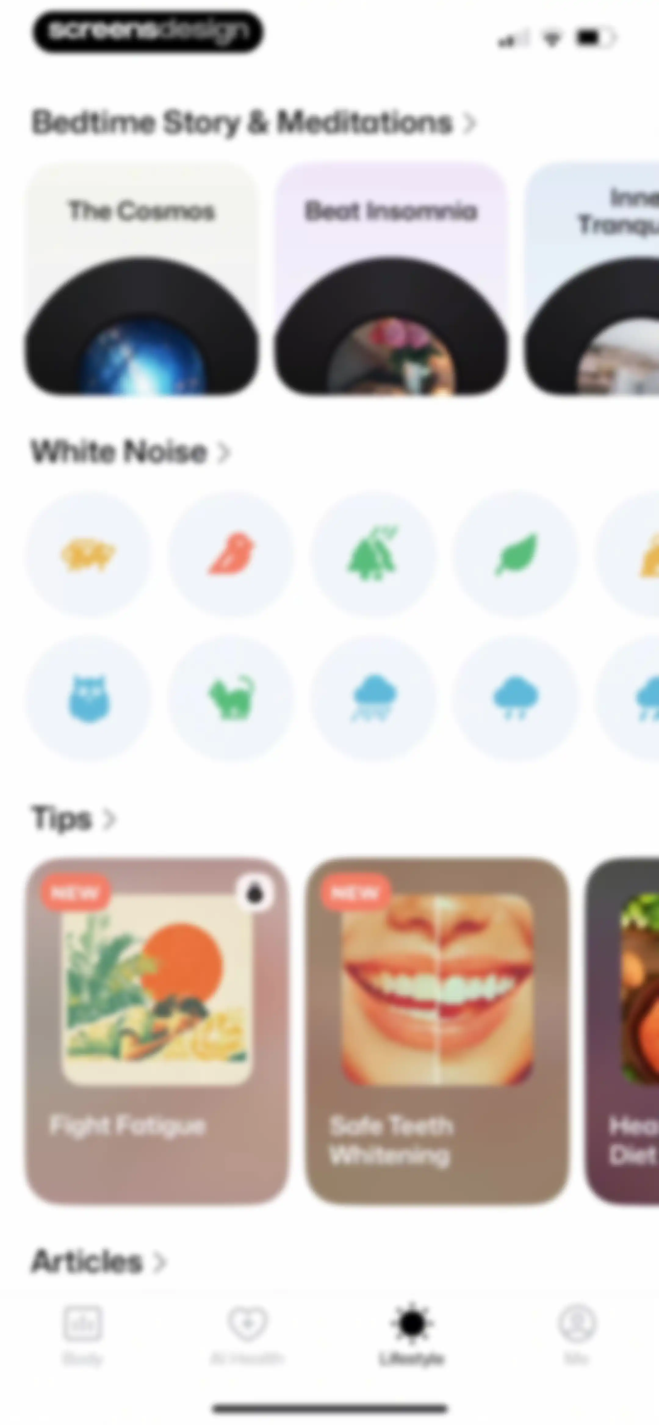 Wellance – AI Health & Balance screen 121