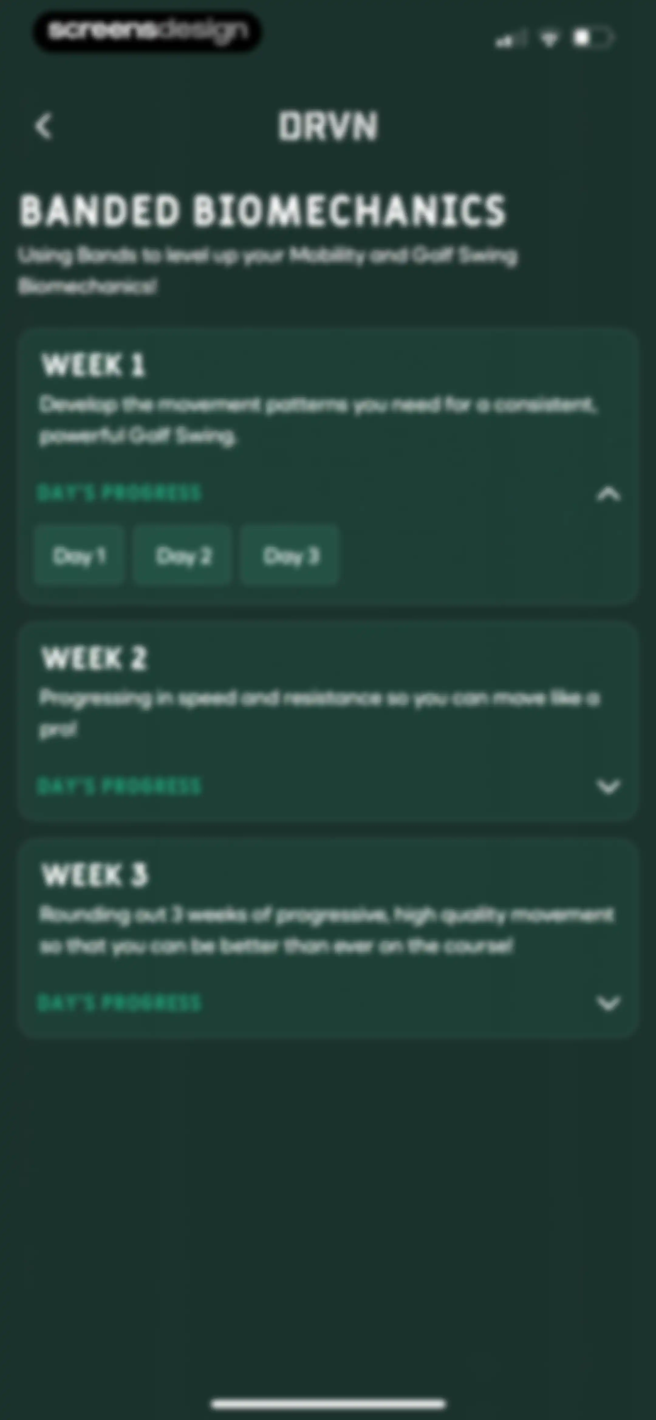 DRVN - Golf & Gym Workouts screen 32