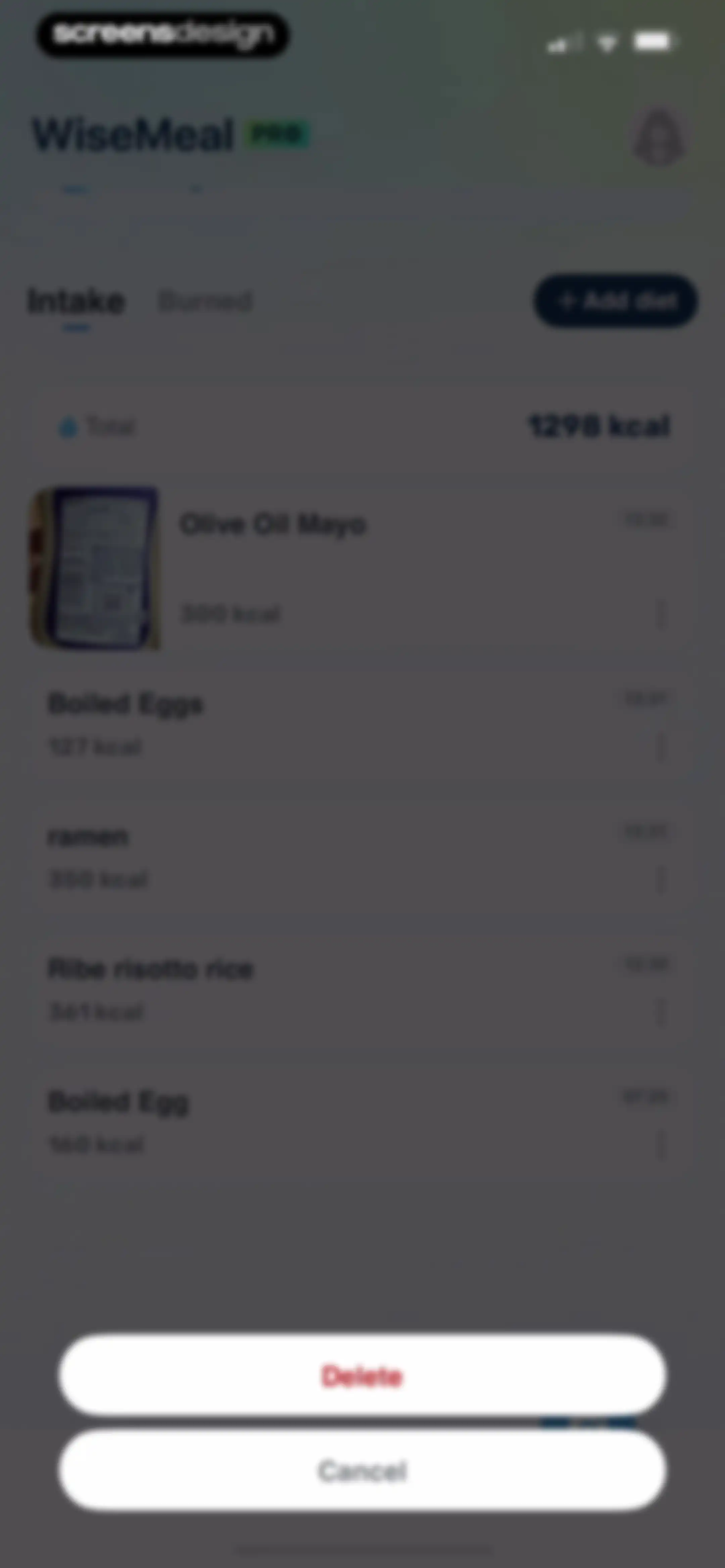 WiseMeal: Al Calorie Tracker screen 102