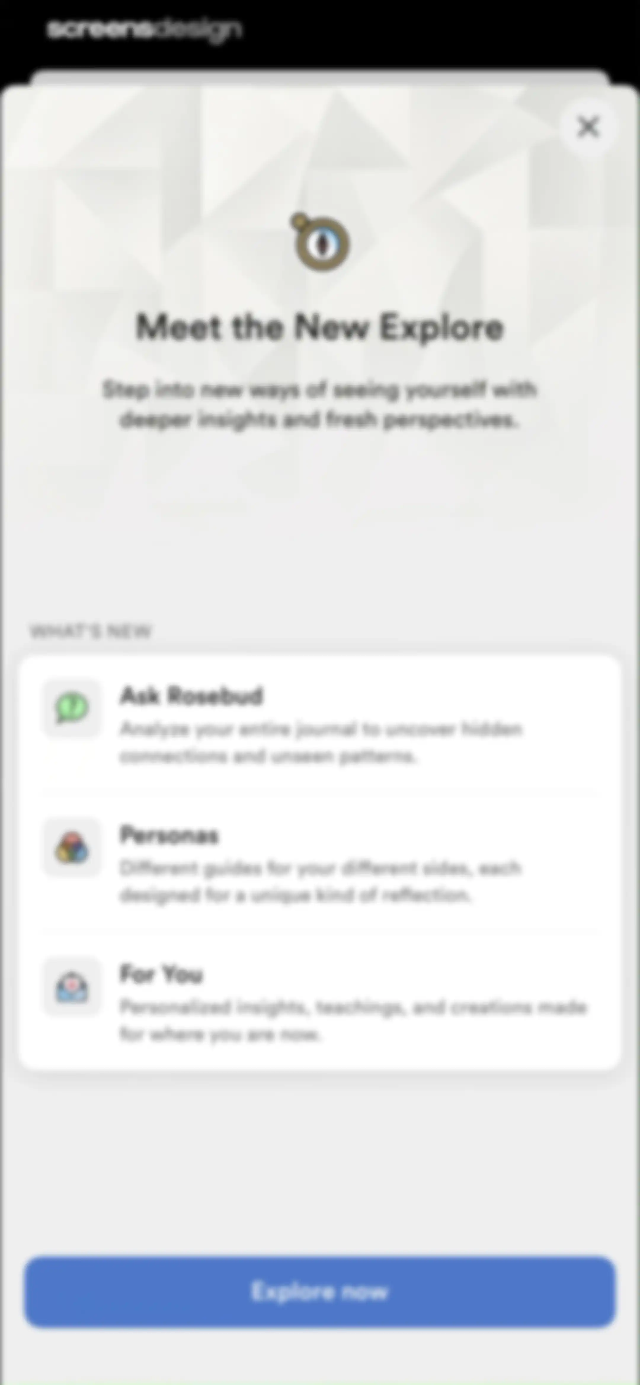 Rosebud: AI Journal & Diary screen 97