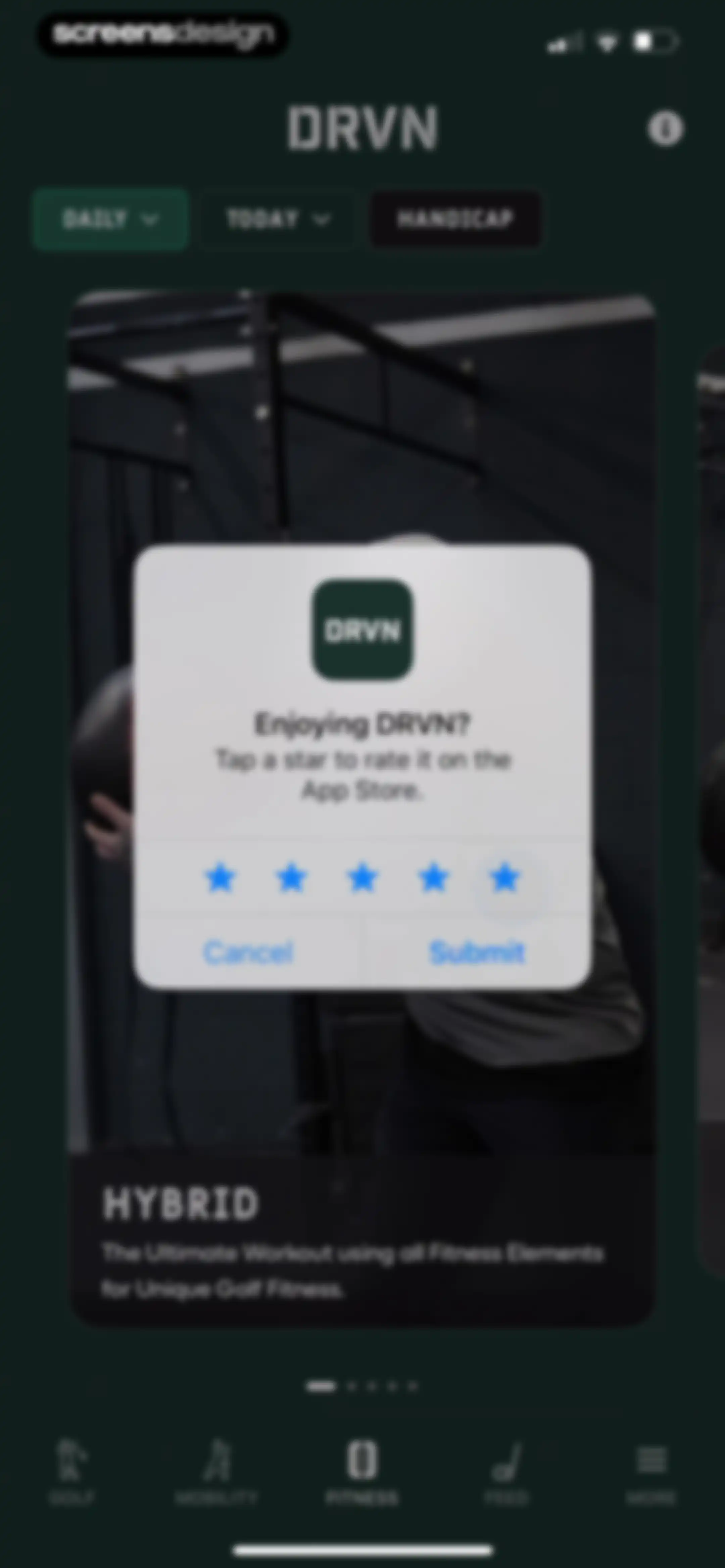 DRVN - Golf & Gym Workouts screen 115