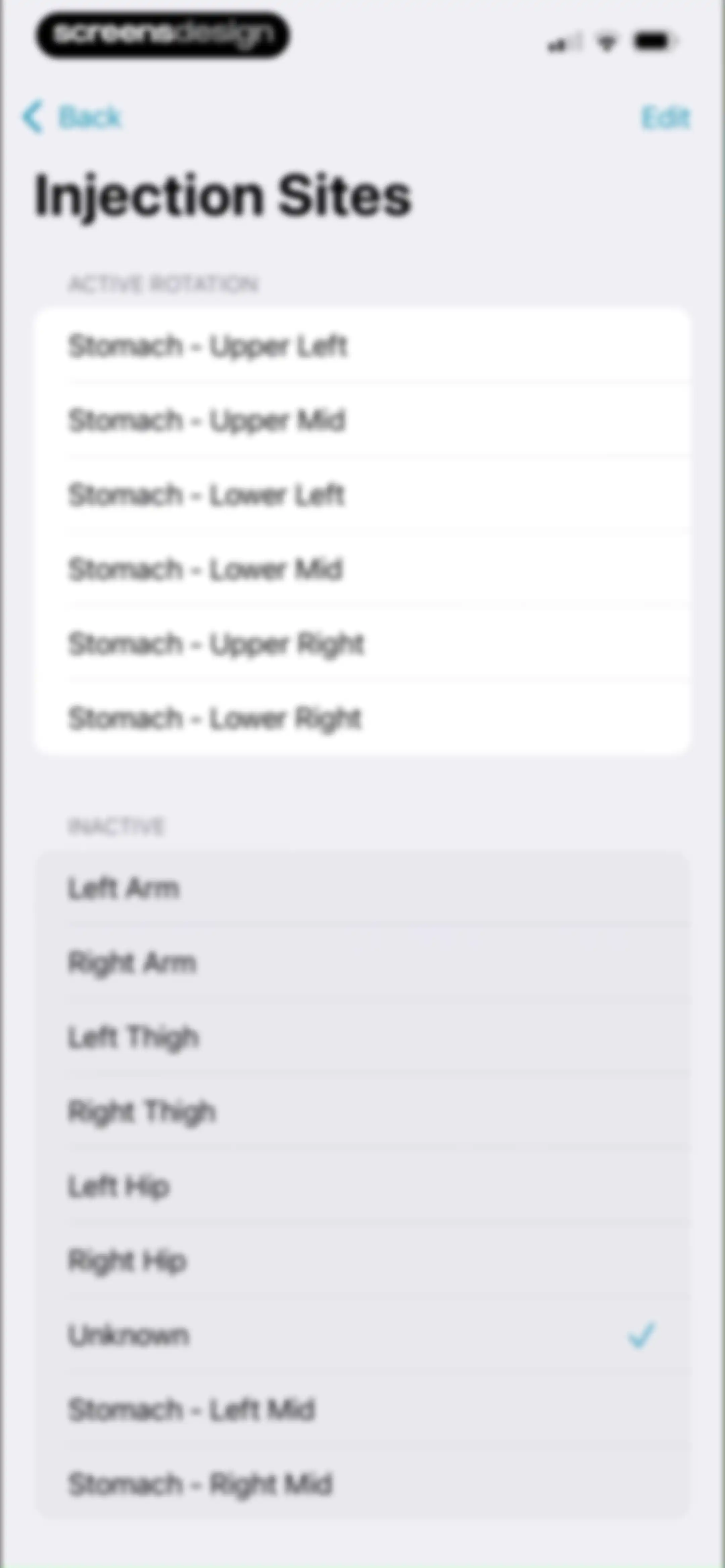 Shotsy GLP-1 Tracker screen 39