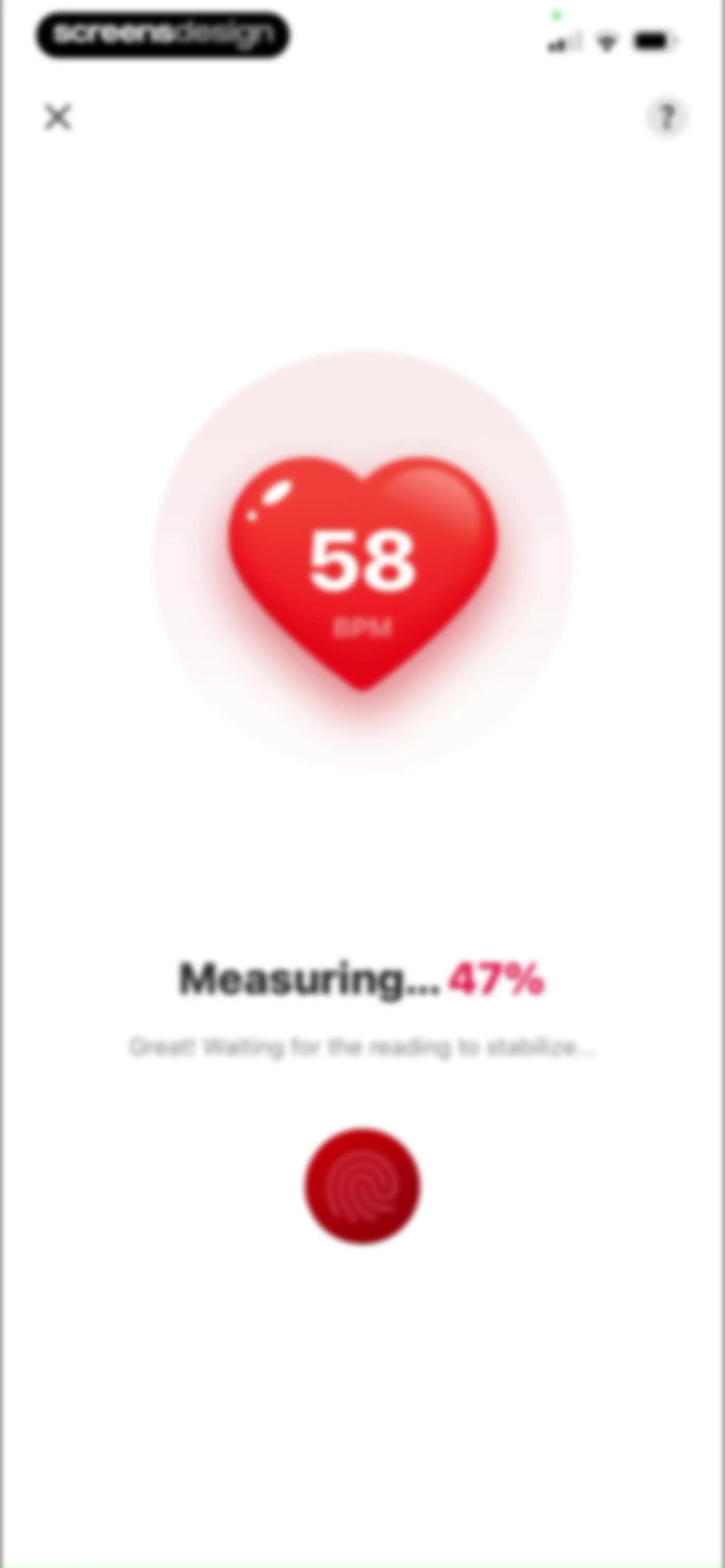 Health Tracker- HeartRate & BP screen 20
