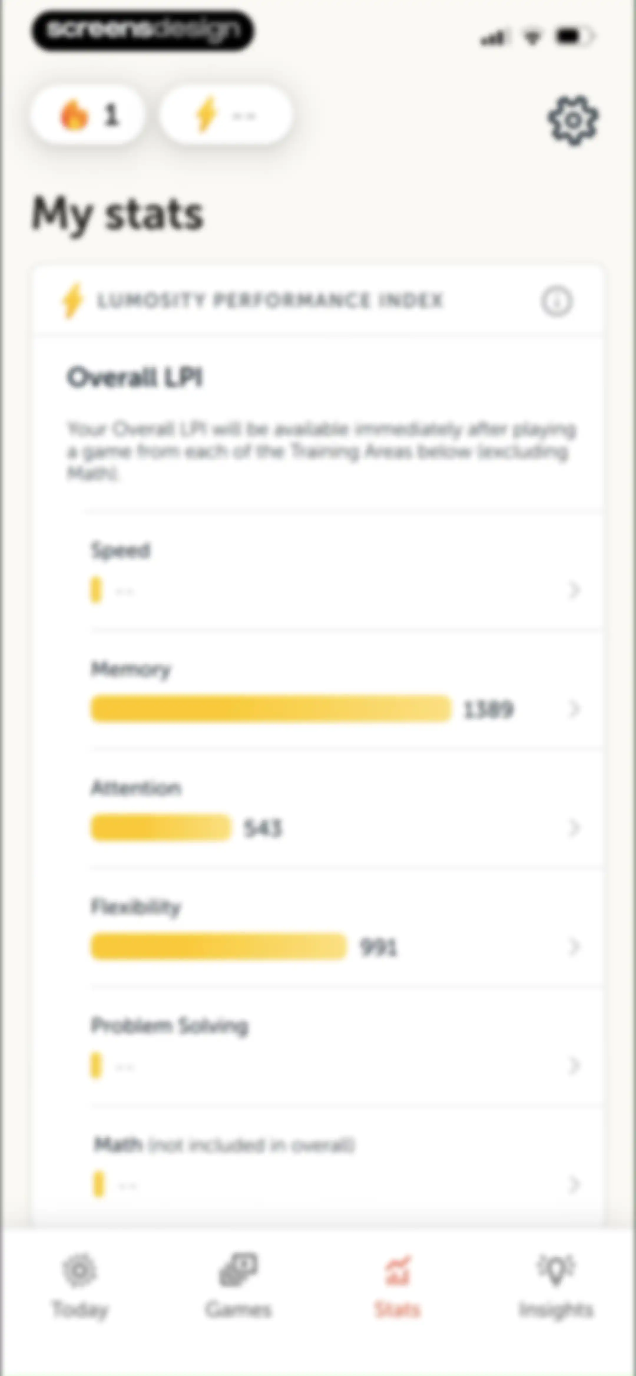 Lumosity: Brain Training Games screen 88