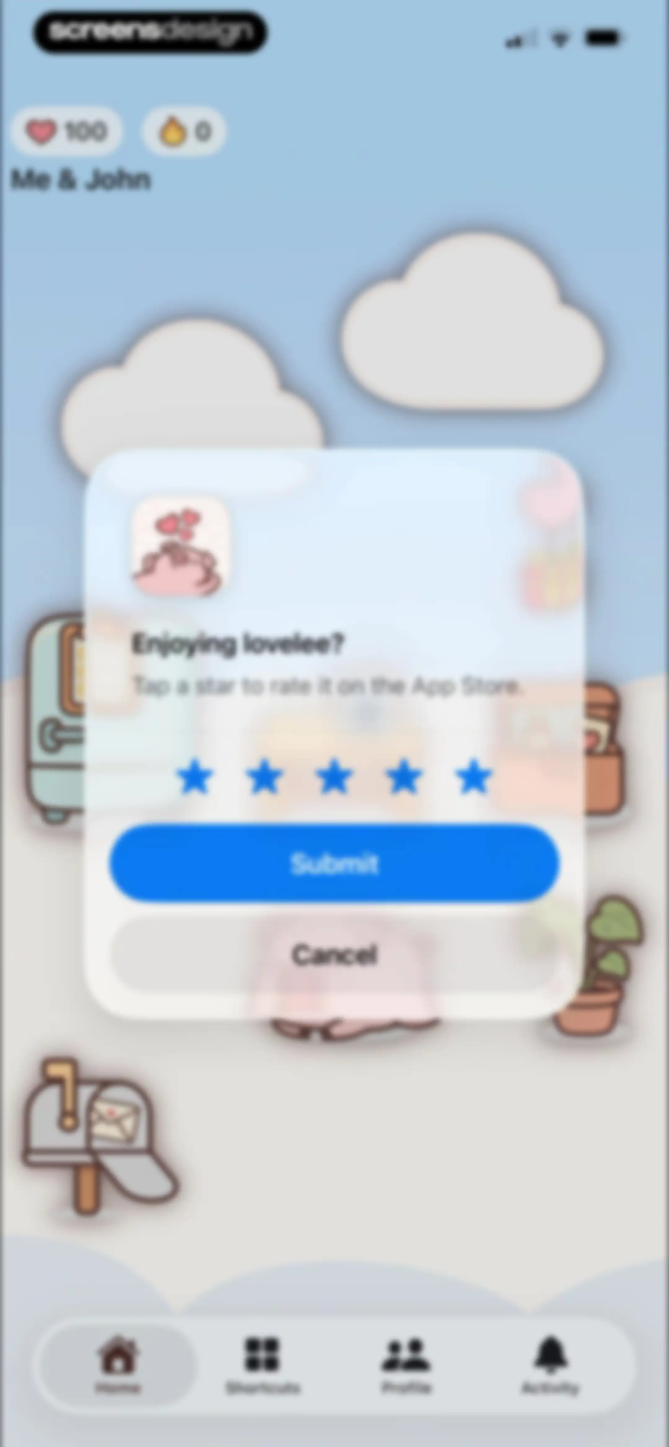 lovelee couples: love note app screen 21