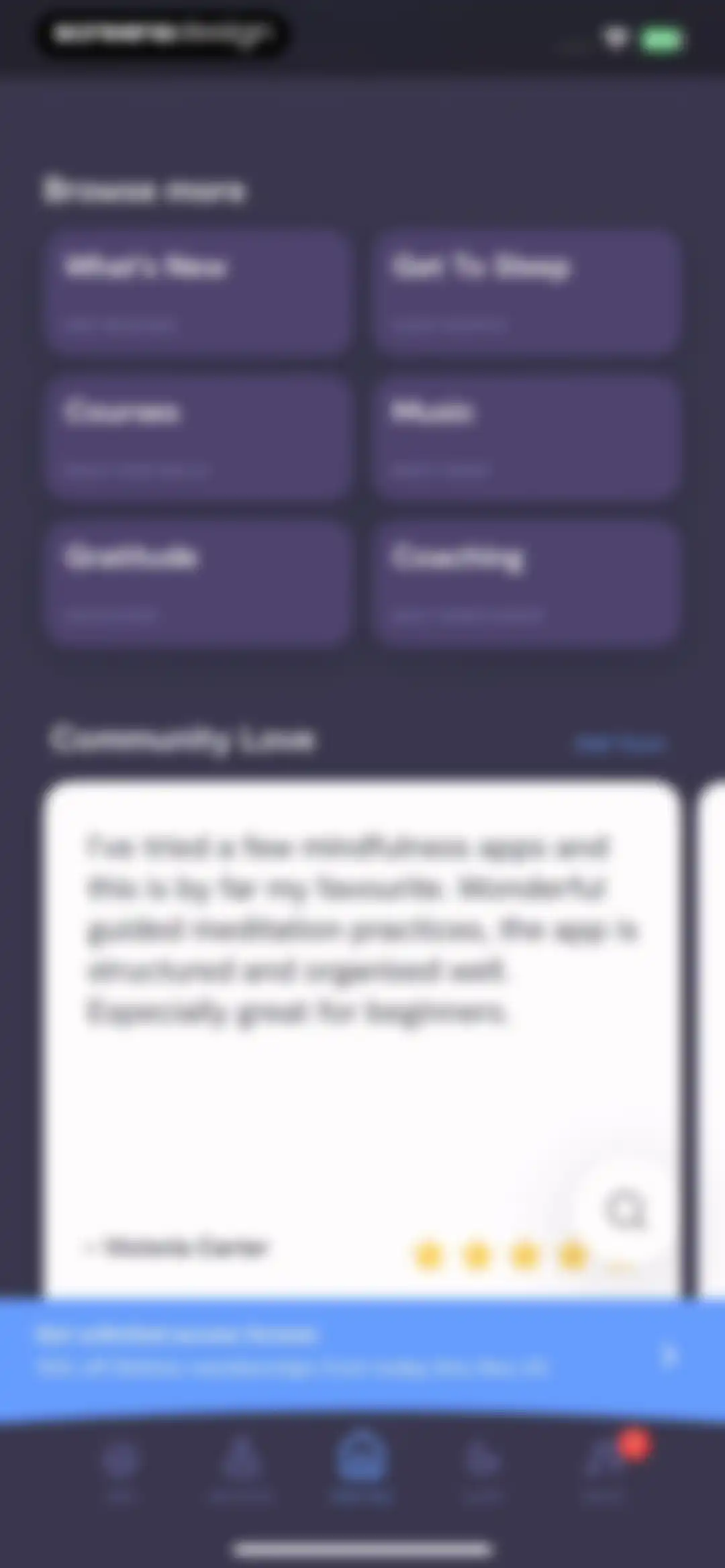 Mindfulness.com Meditation App screen 78