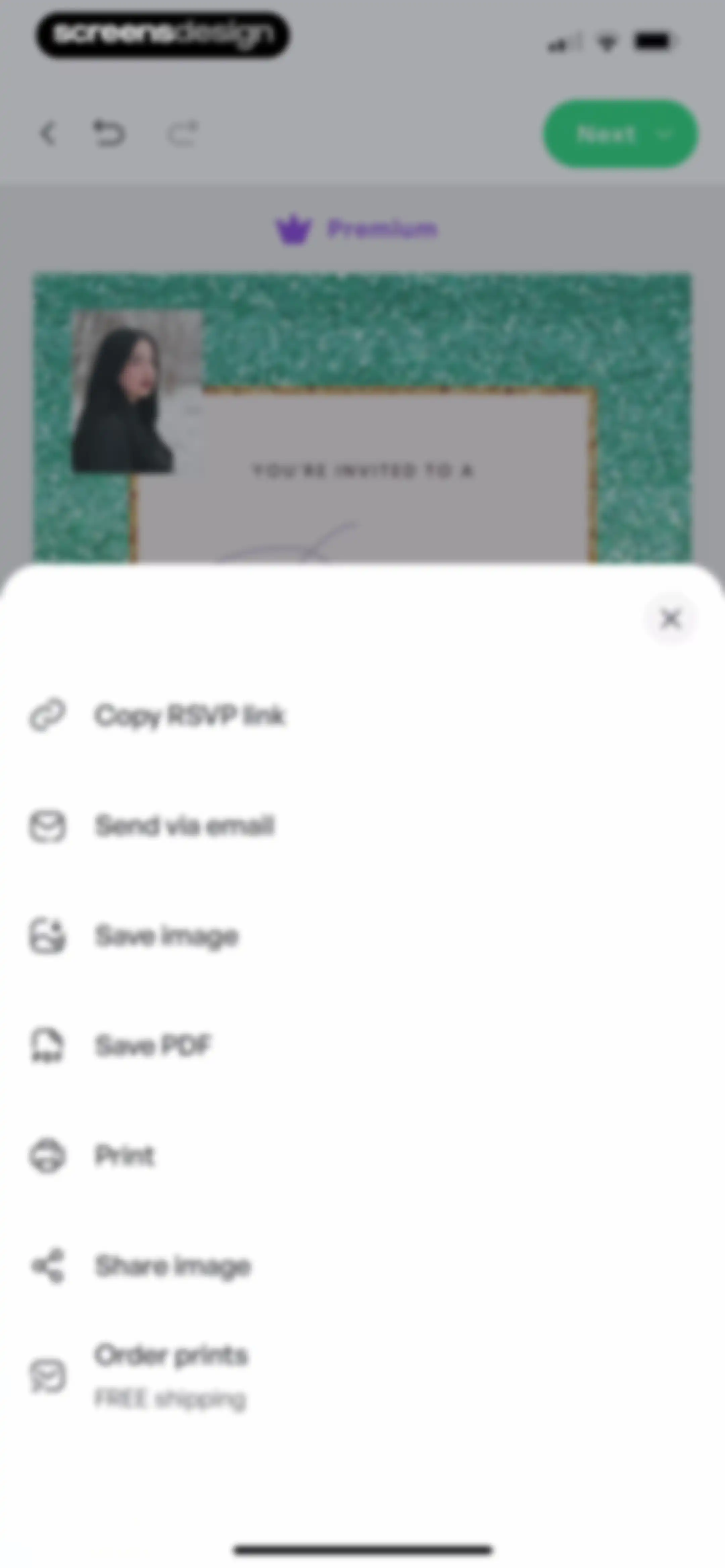 Invitation Maker: Cards & RSVP screen 43