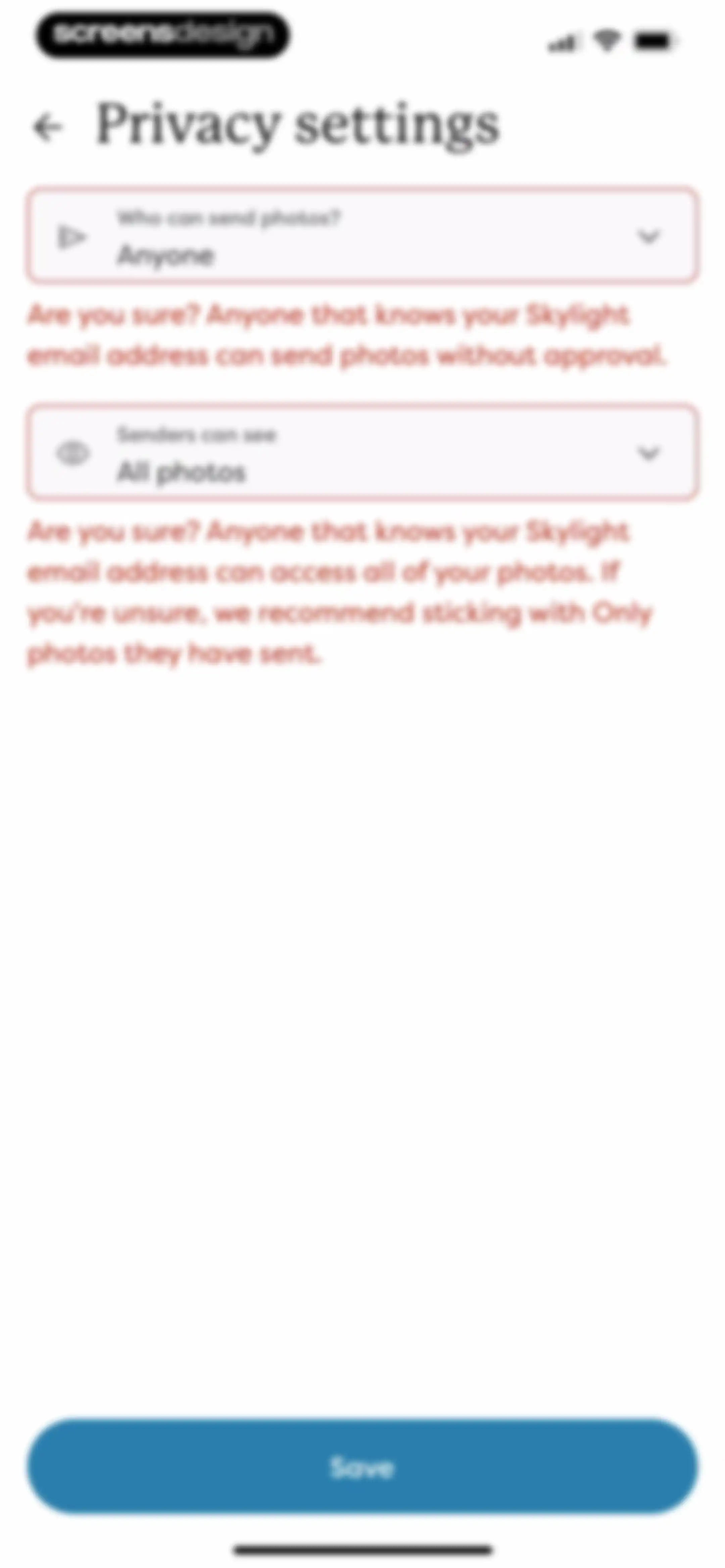 Skylight App screen 111