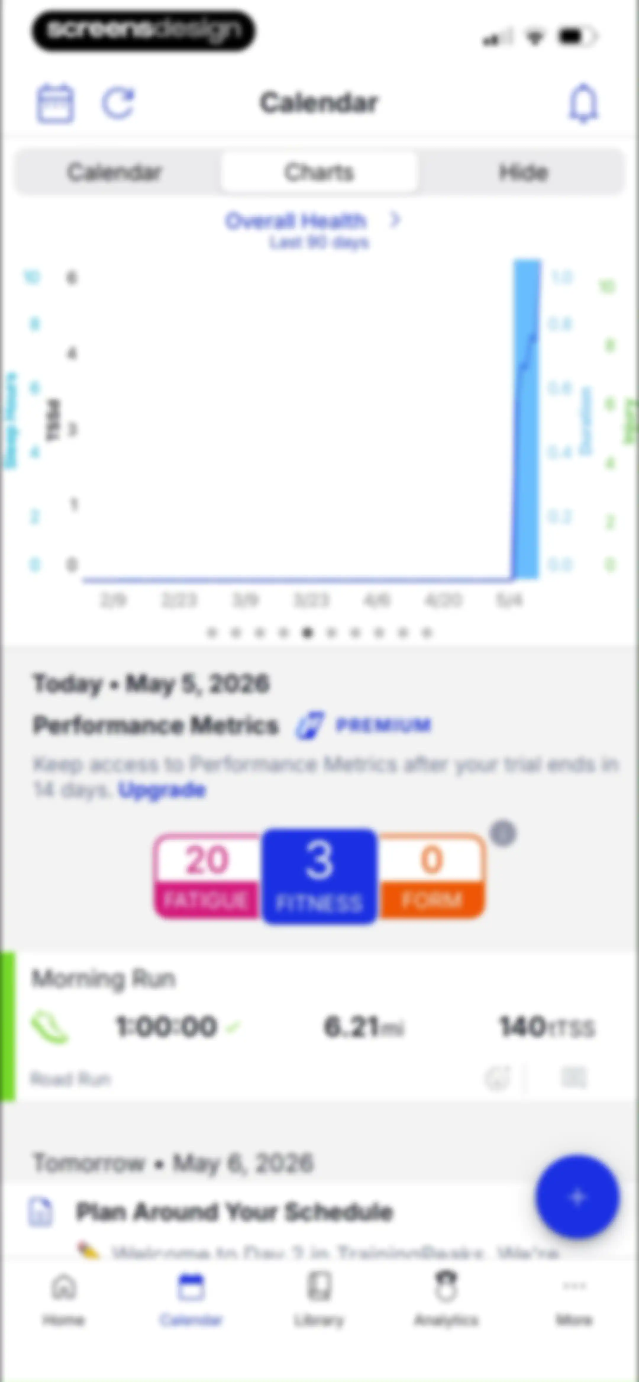 TrainingPeaks: Plan Train Lift screen 64