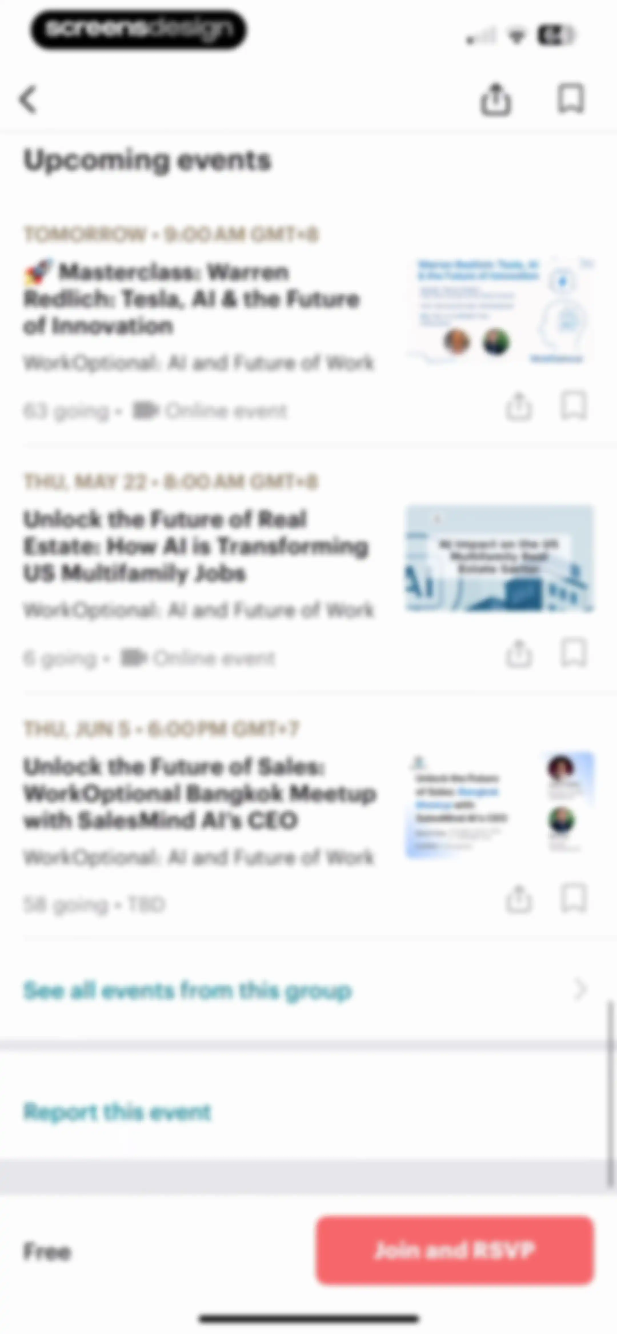 Meetup: Social Events & Groups screen 53