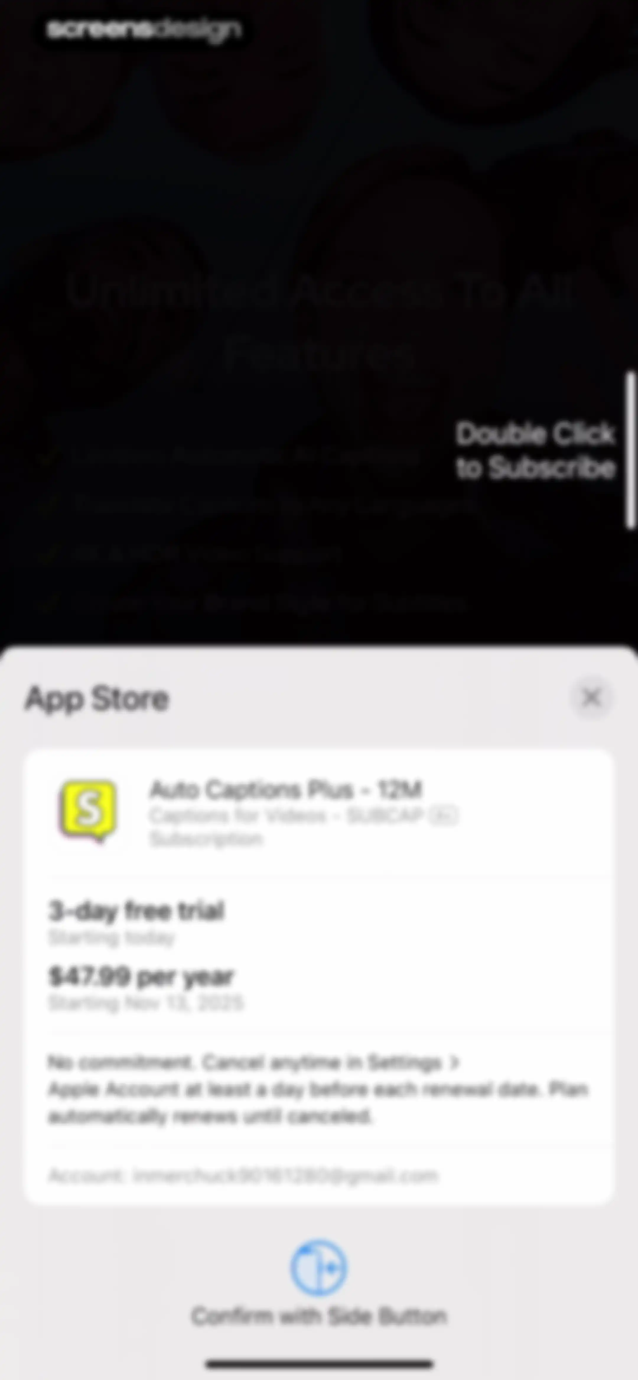 Subcap: Captions AI, Subtitles screen 11