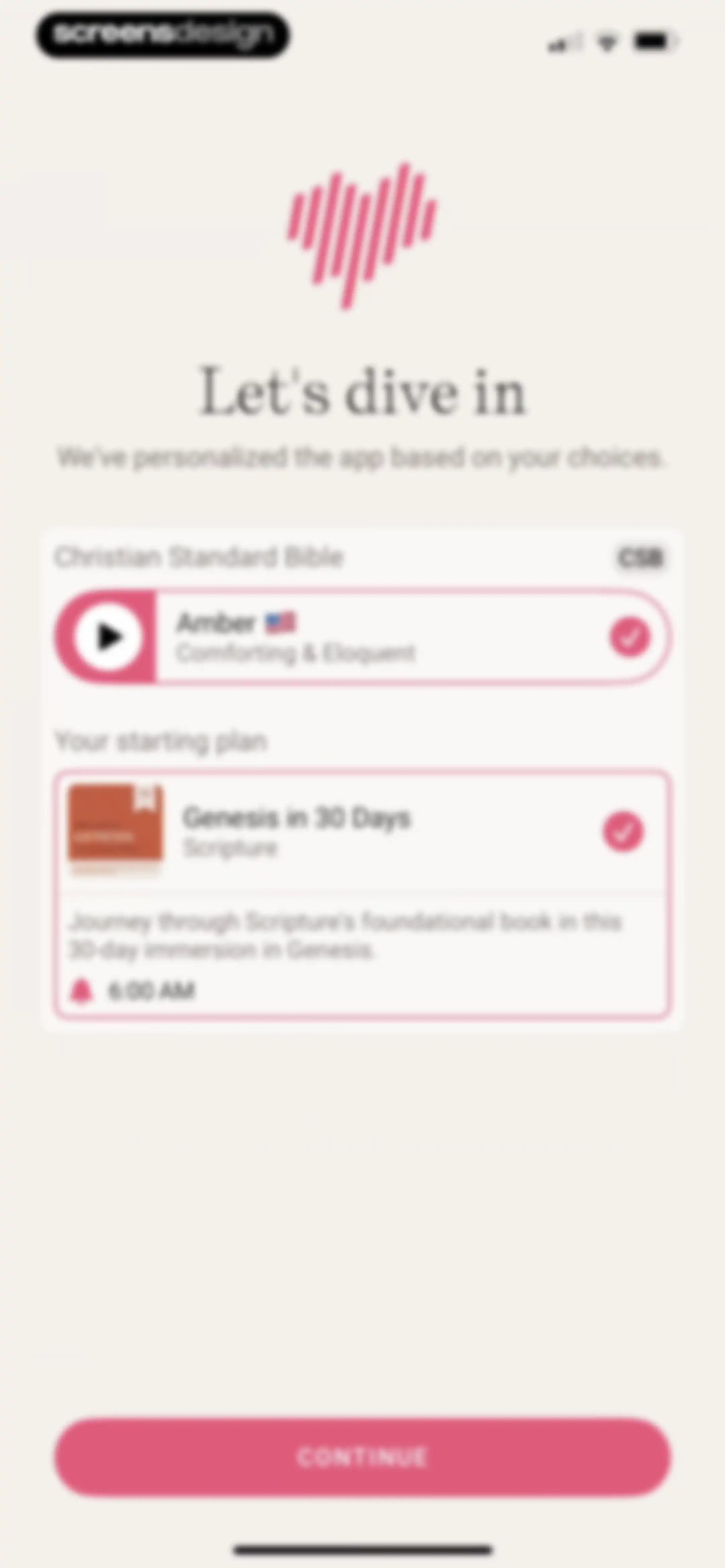 Dwell: Audio Bible screen 7
