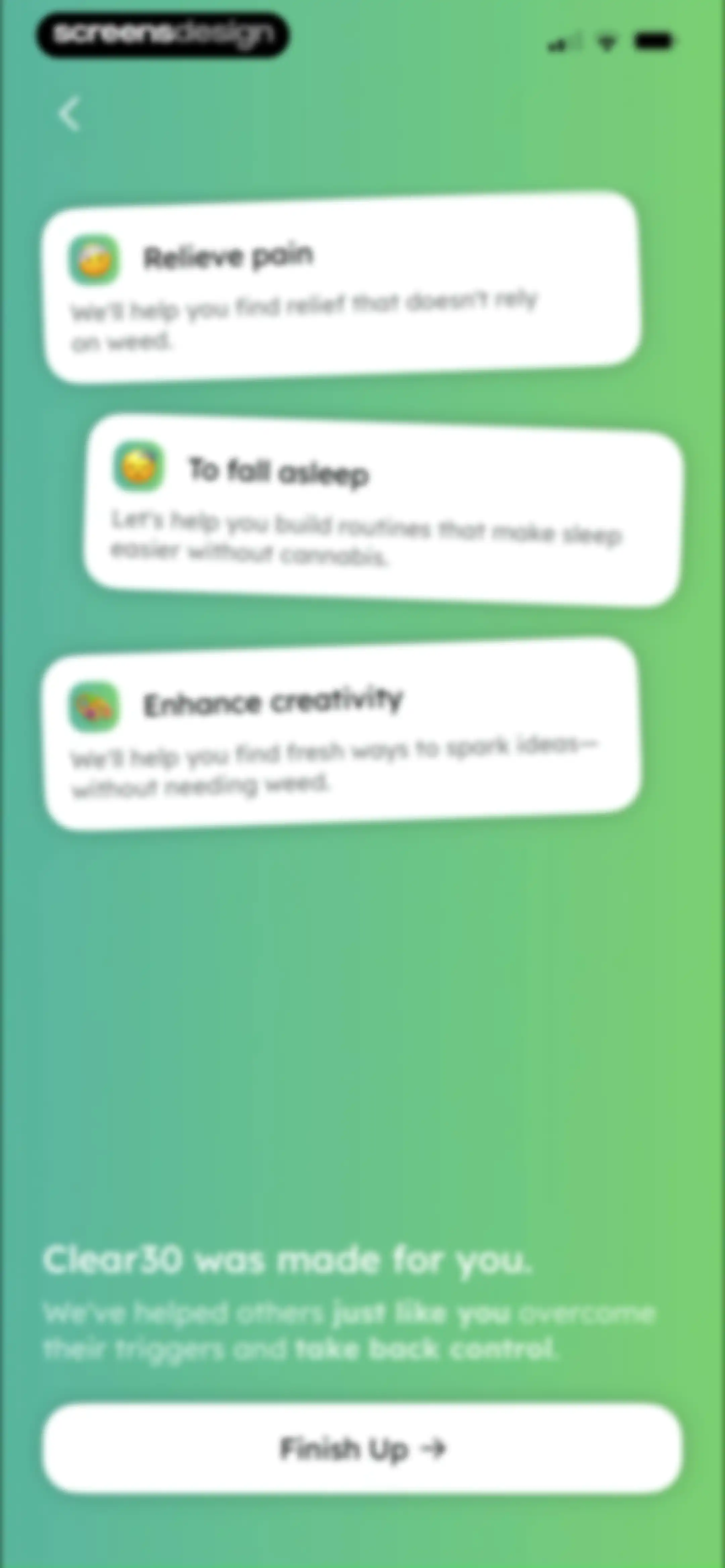 Clear30: Reset From Weed screen 25