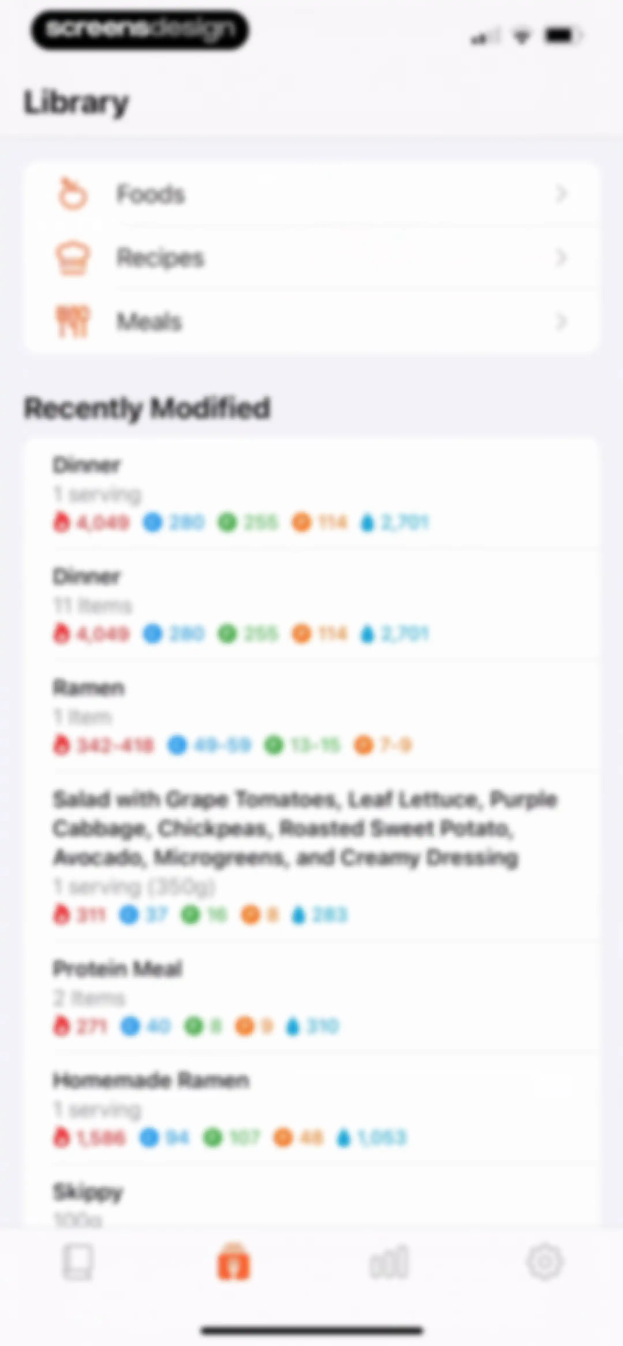 Nutrition Tracker: Foodnoms screen 159
