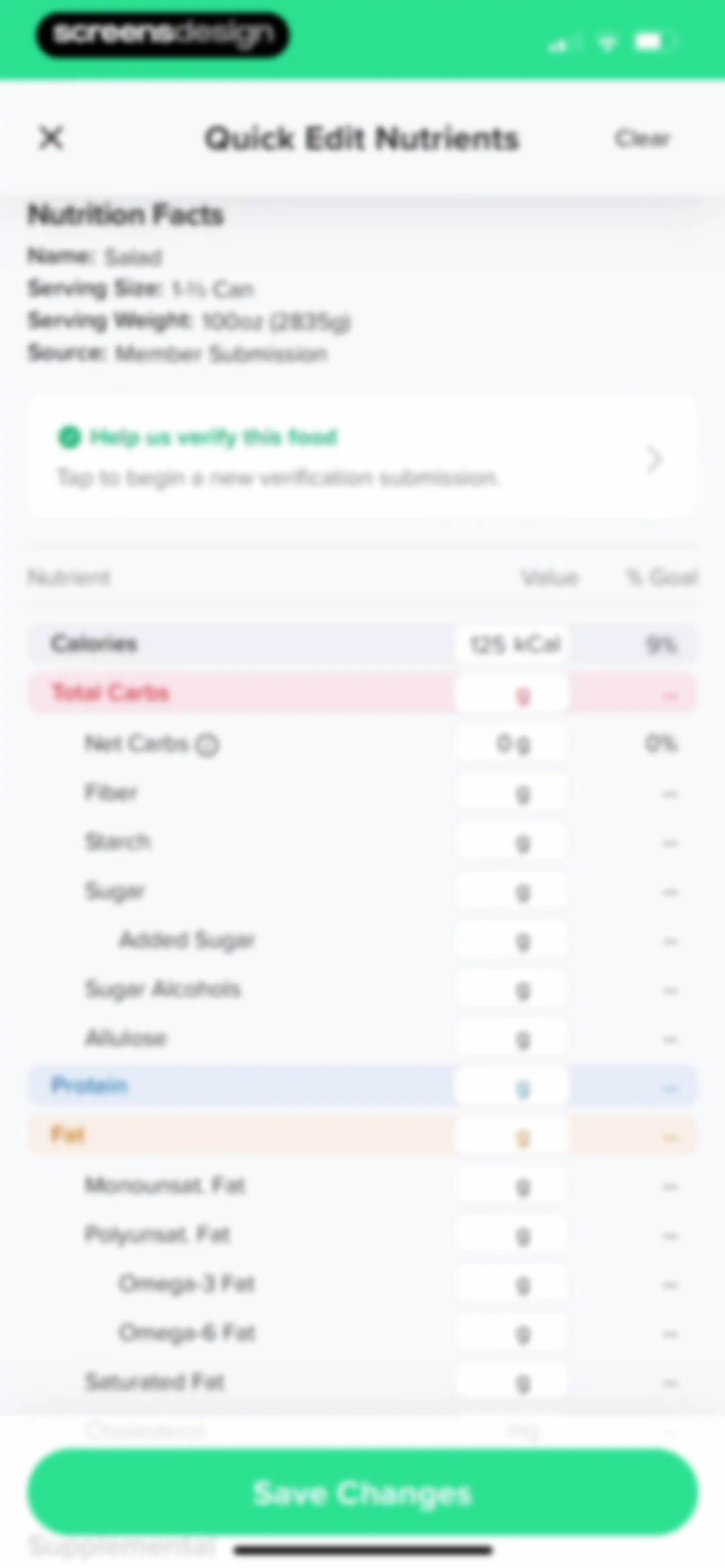 Carb Manager: Keto & Macro Log screen 120