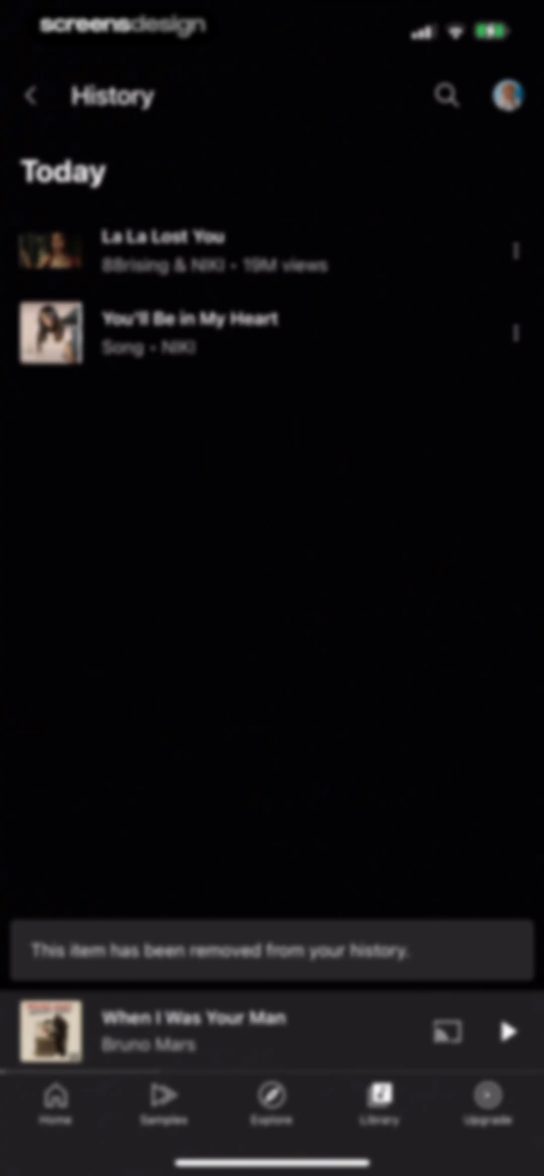 YouTube Music screen 169