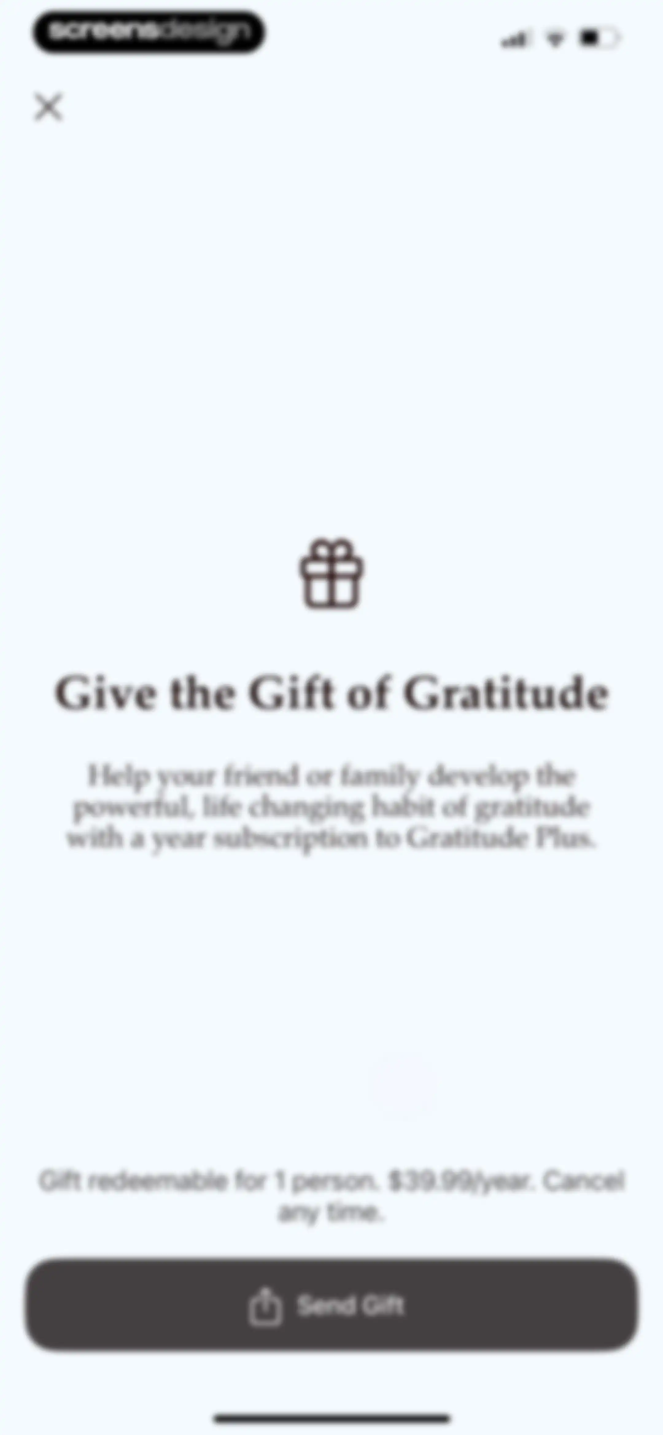 Gratitude Plus – Journal screen 197