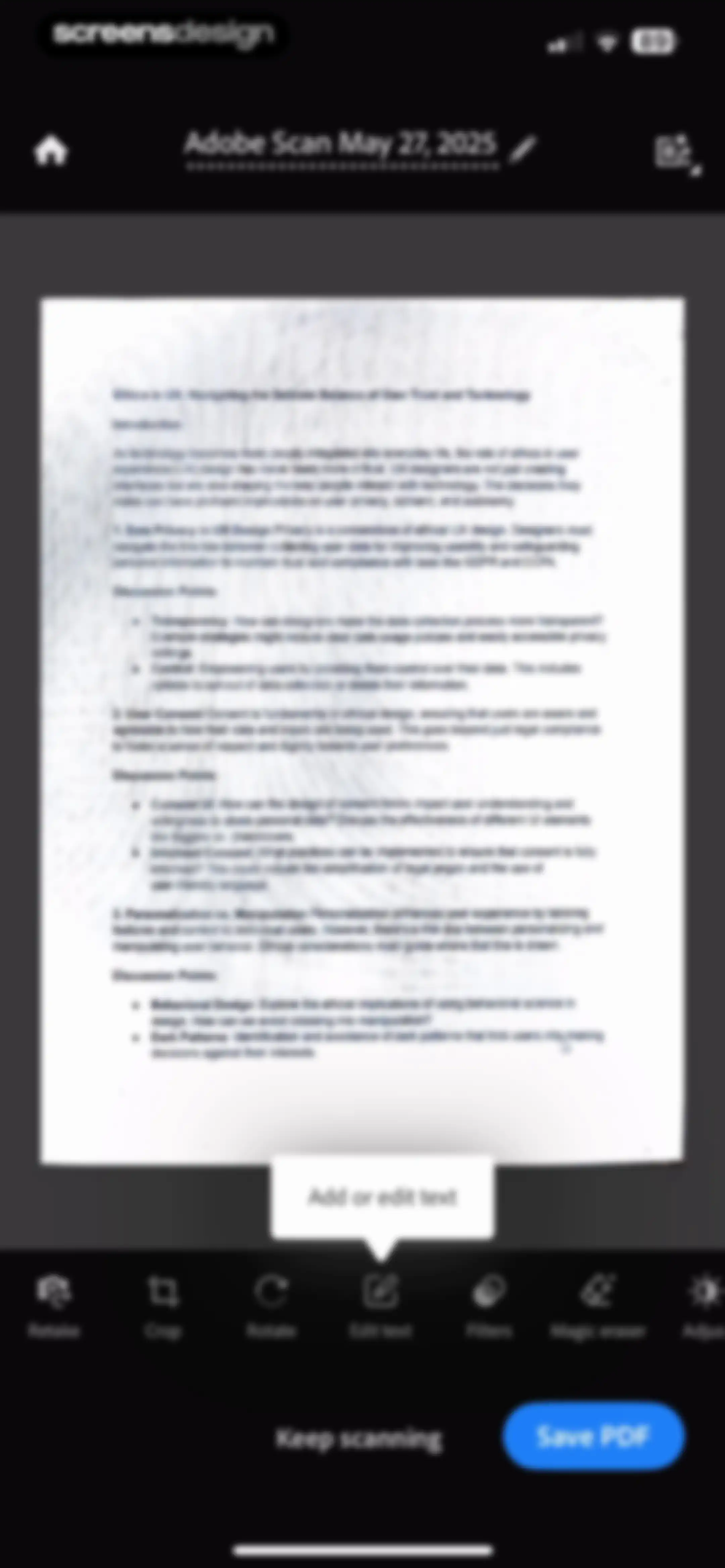 Adobe Scan: PDF & OCR Scanner screen 14