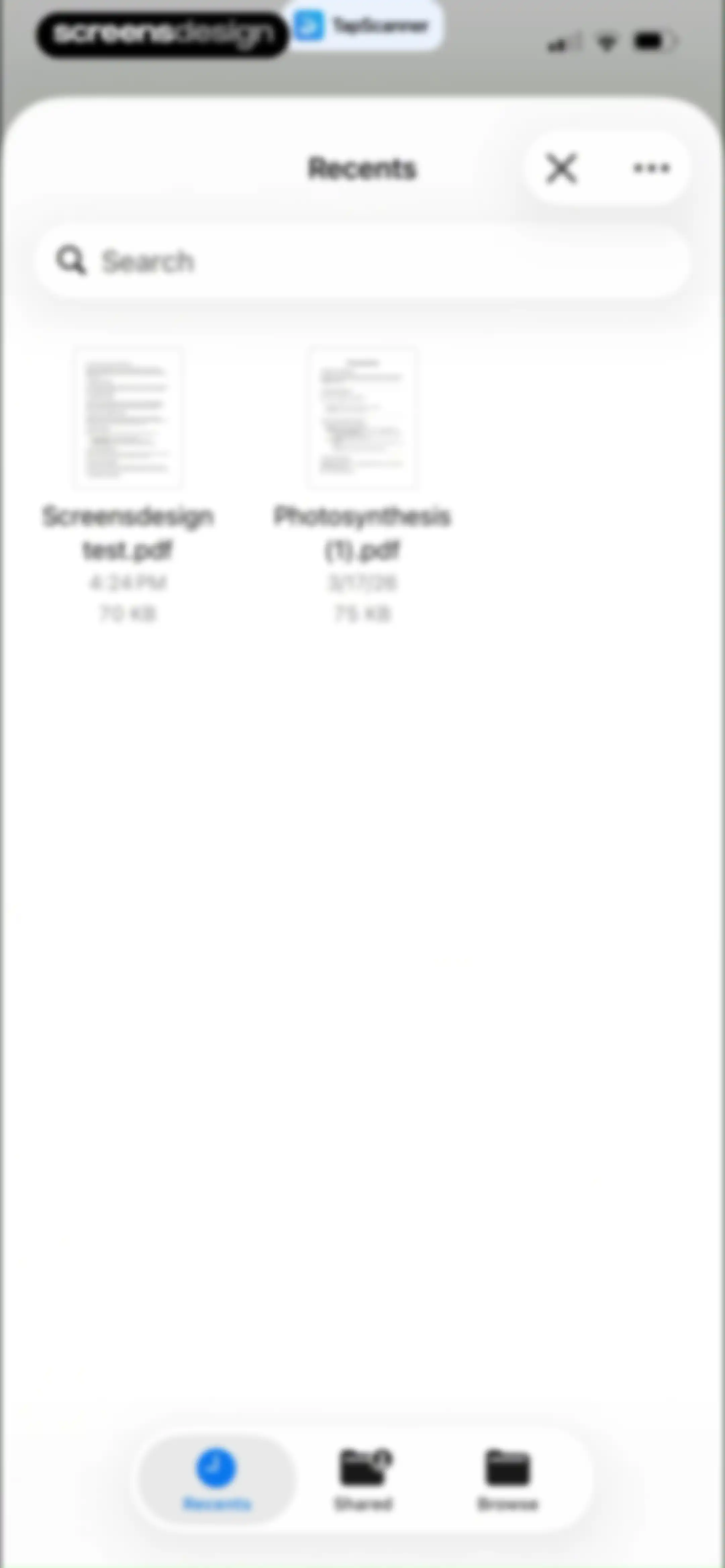 PDF Scanner App: TapScanner screen 105