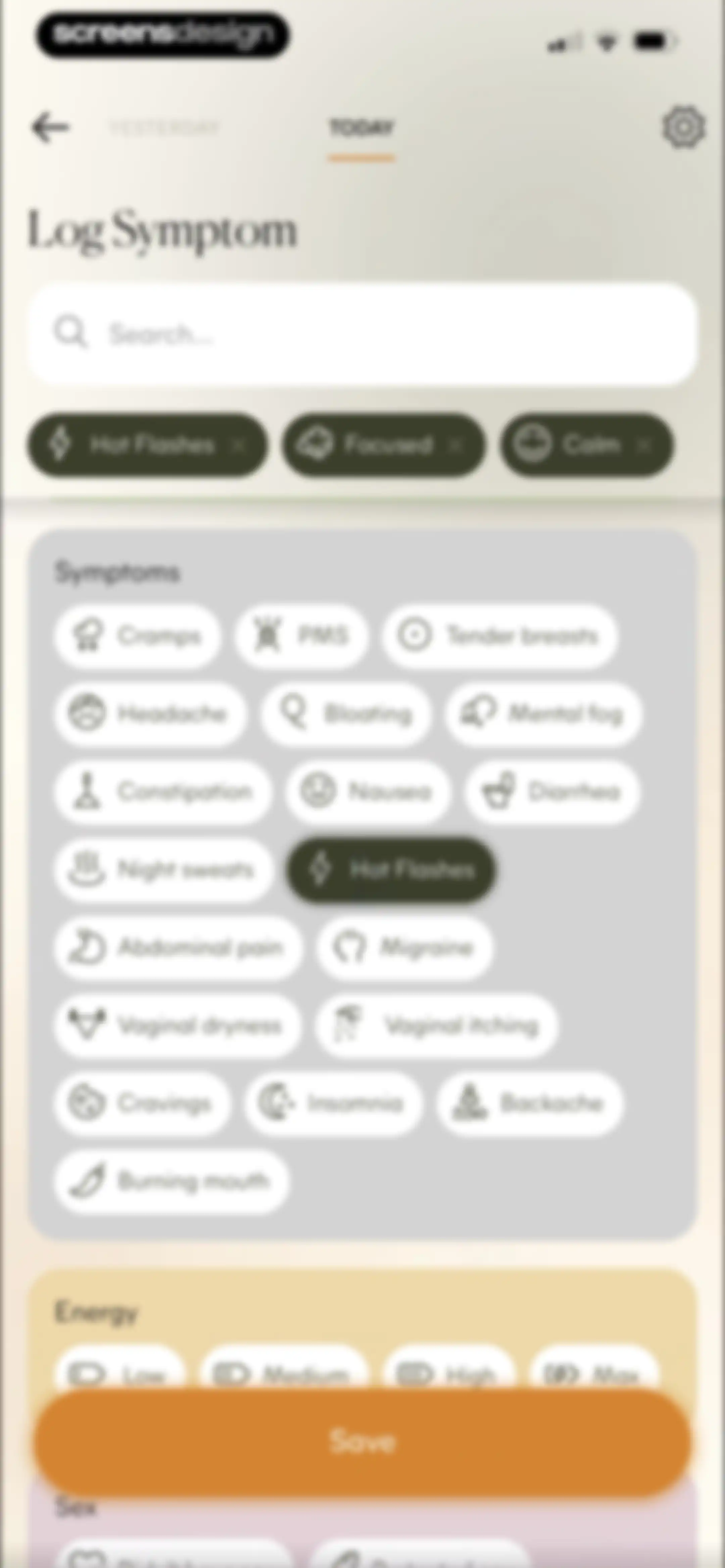 Lively - Period Tracker, Cycle screen 34