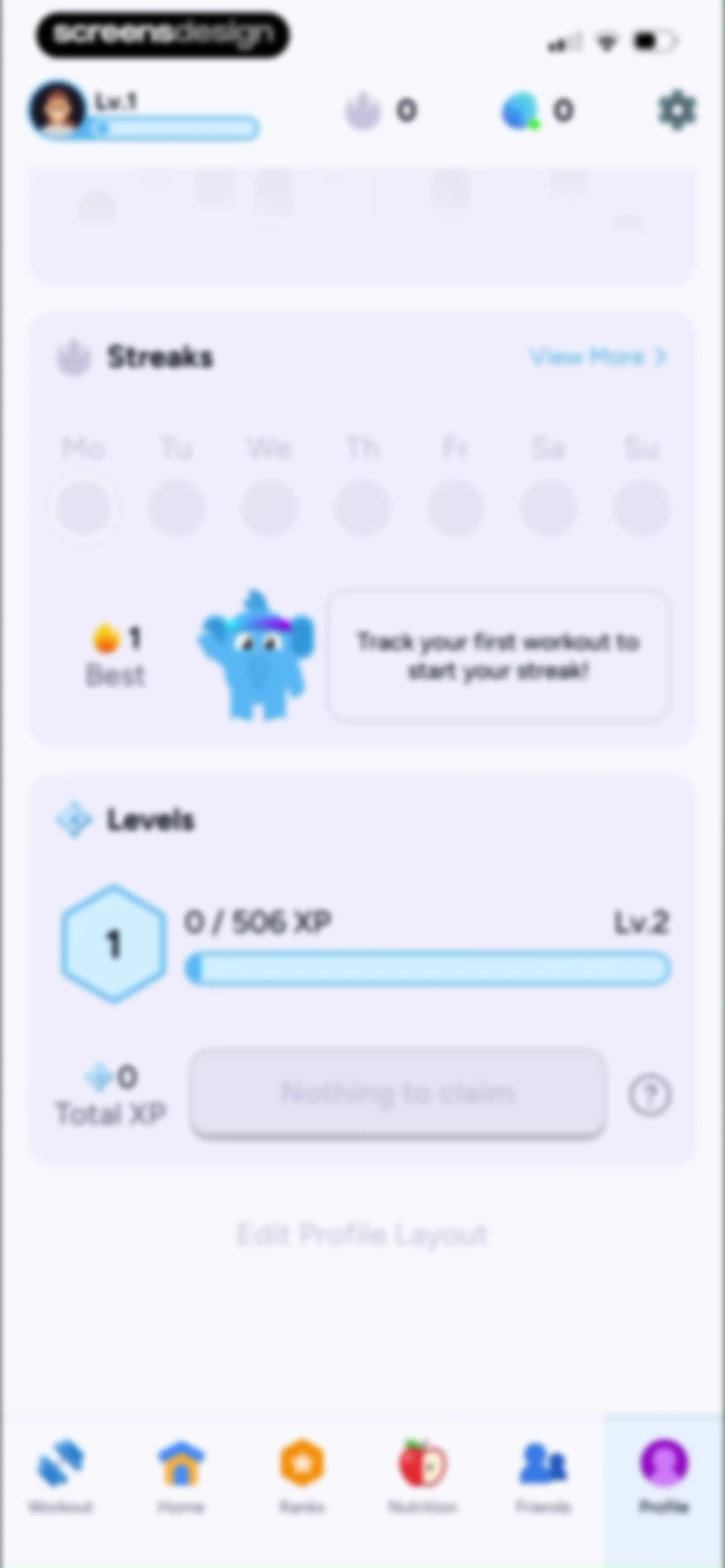 Liftoff - Ranked Gym Workouts screen 293