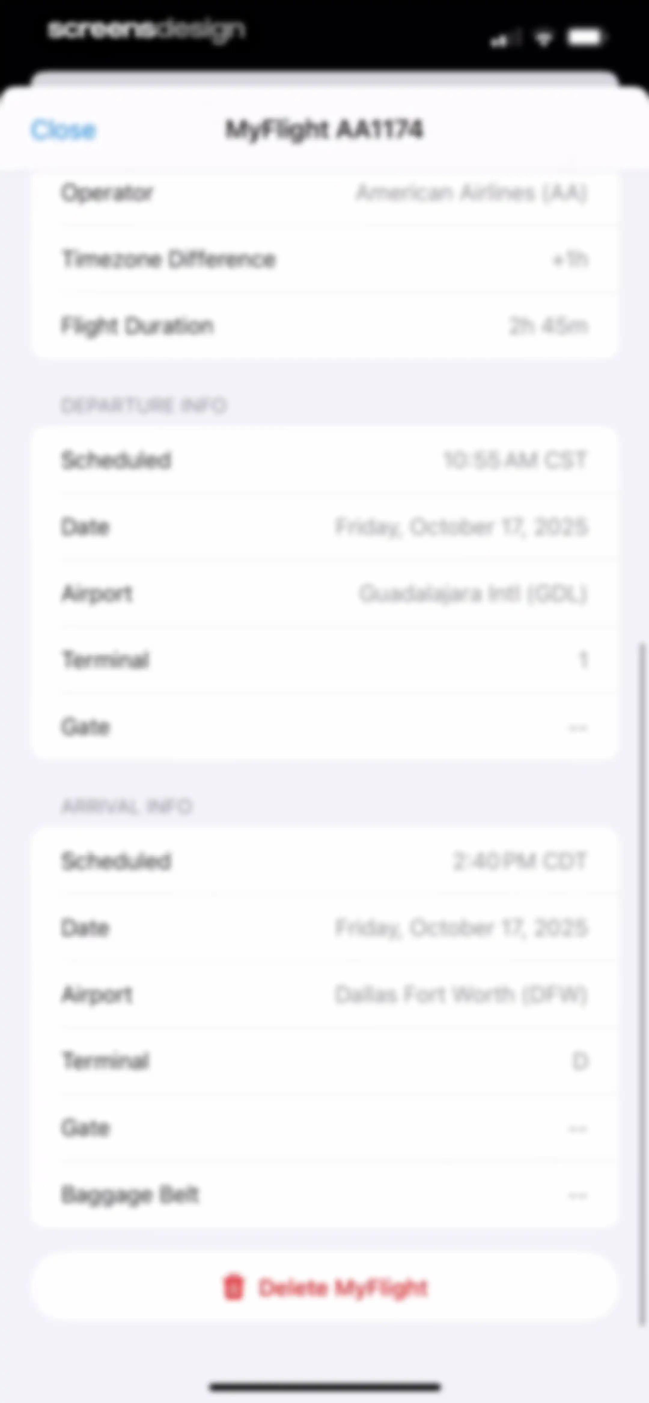 Plane Finder ⁃ Flight Tracker screen 100