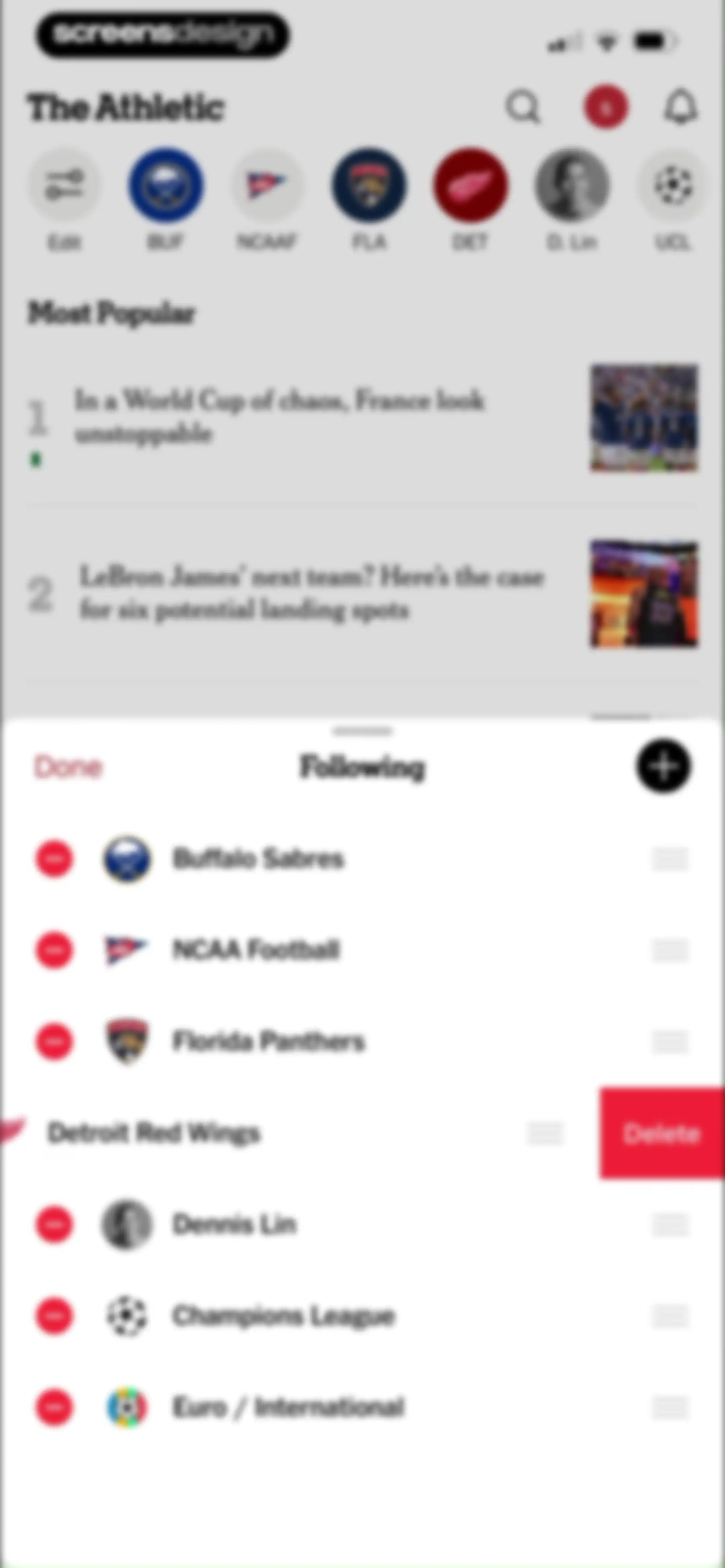 The Athletic: All Sports News screen 54