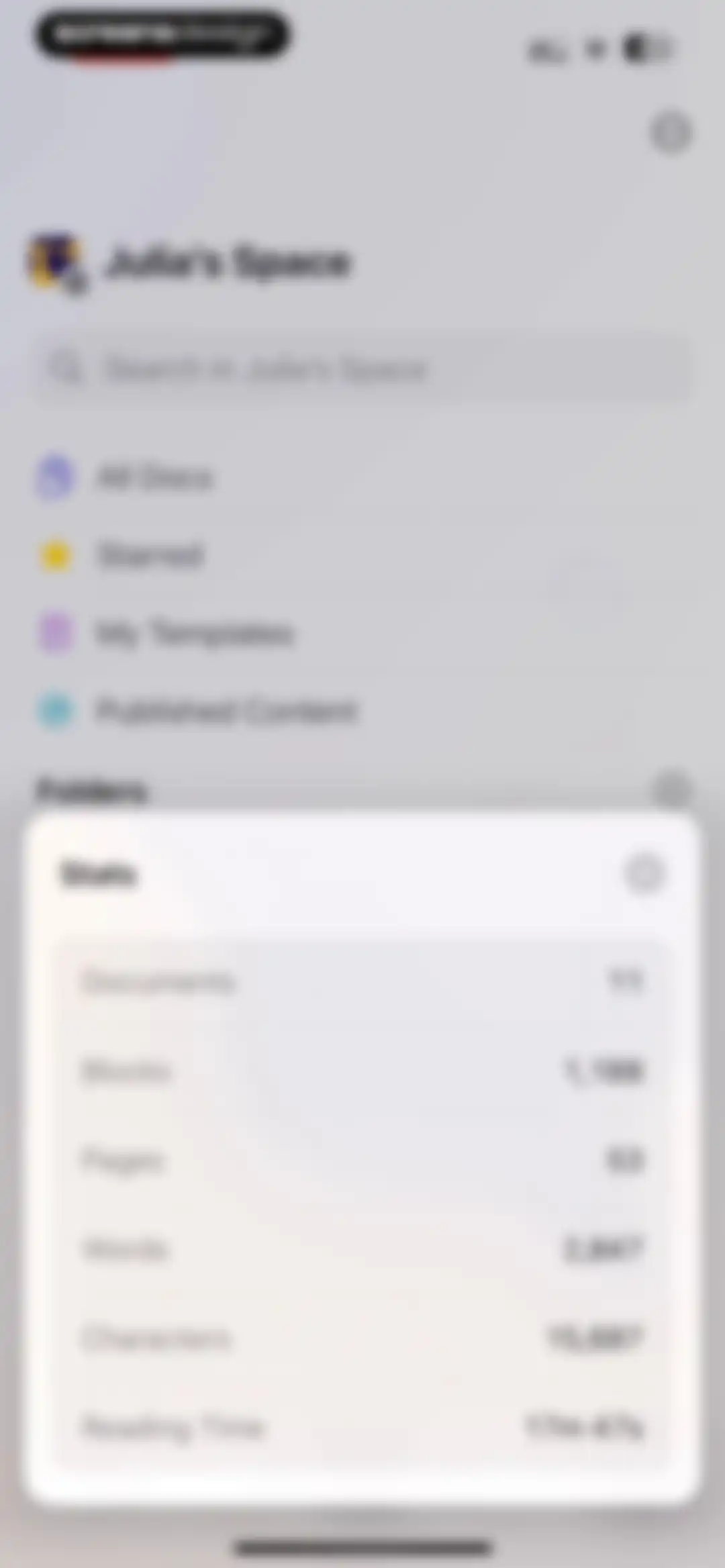 Craft: Notes, Documents, AI screen 182