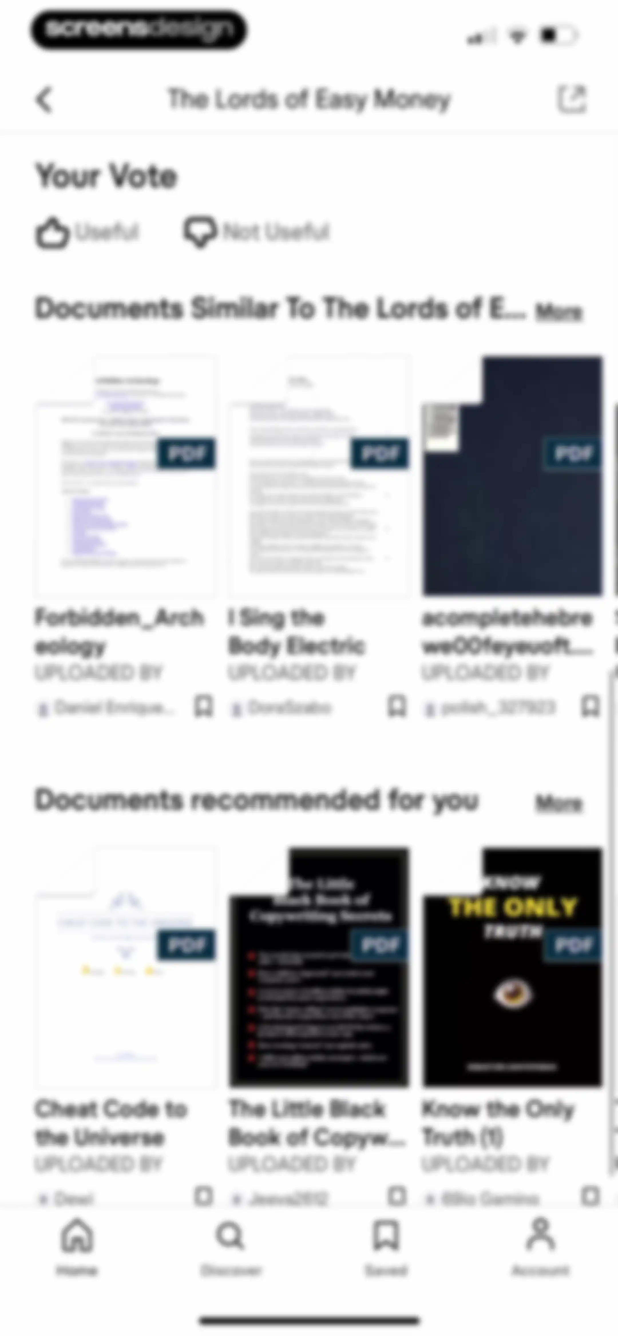 Scribd: 170M+ documents screen 26