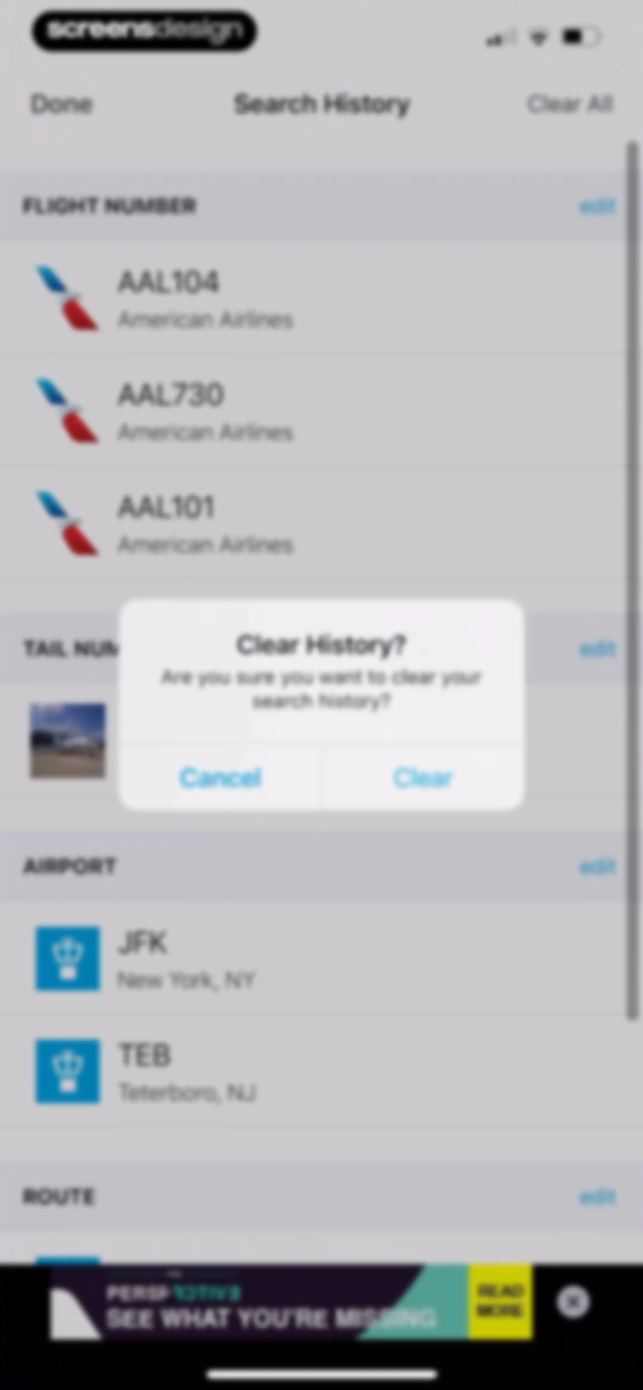 FlightAware Flight Tracker screen 85