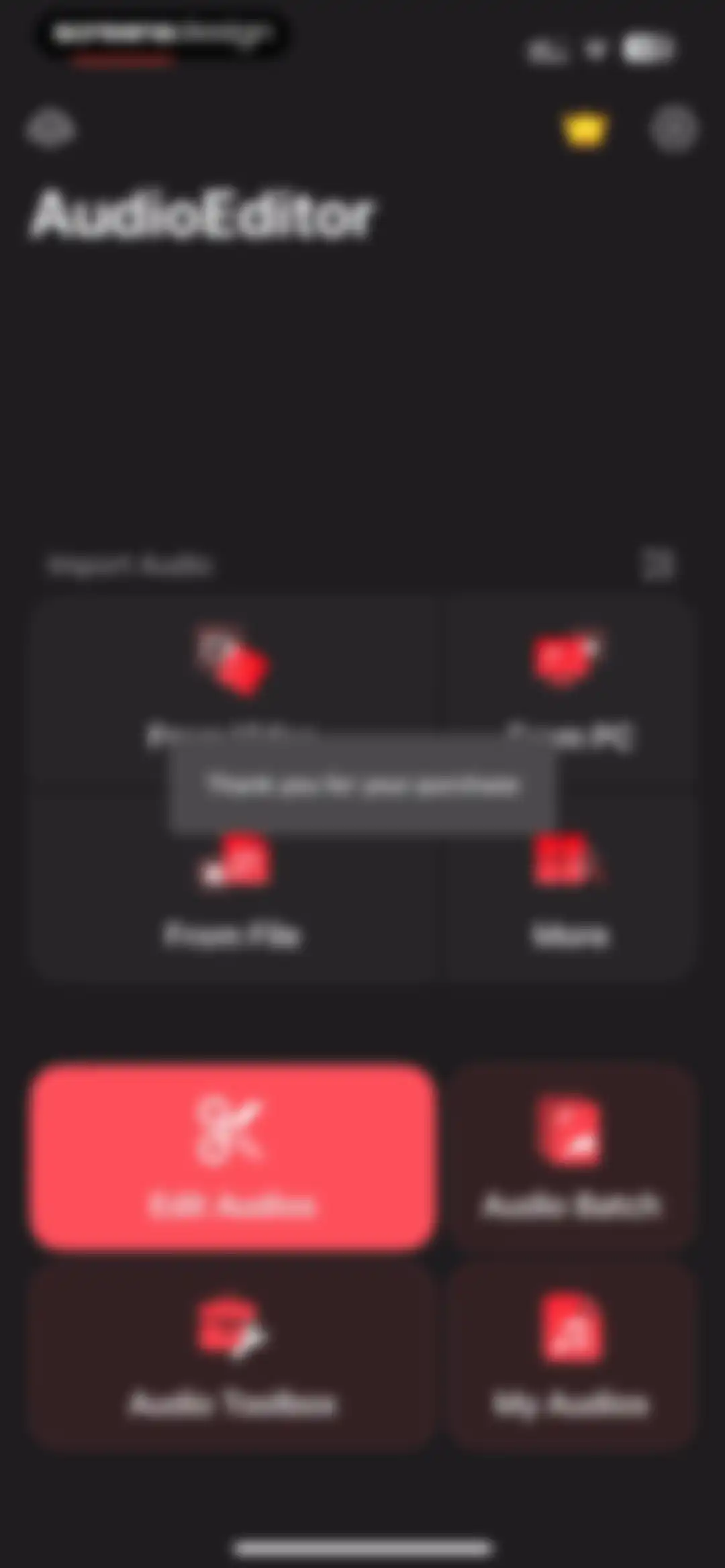 Audio Editor - Music editor screen 5