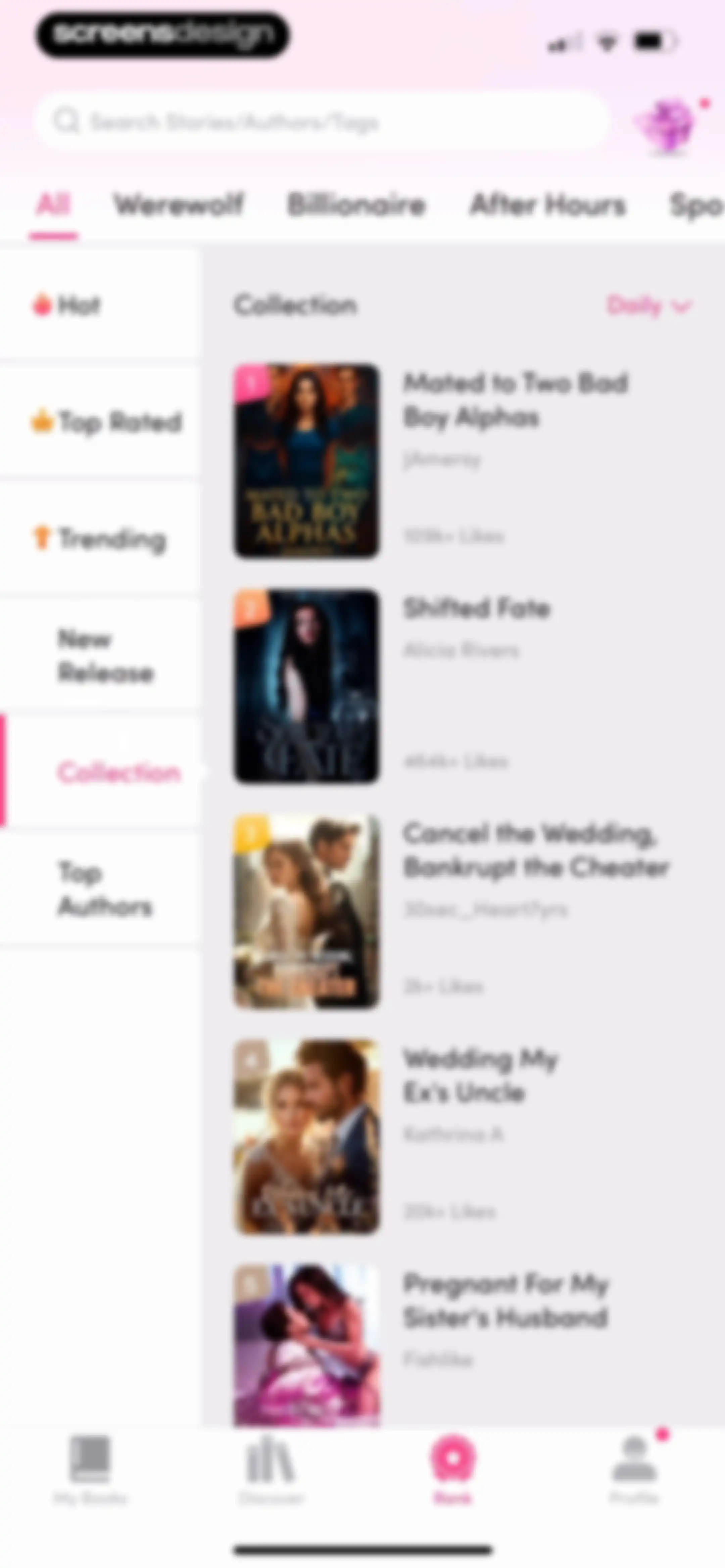 My Fiction: Stories & Novels screen 106