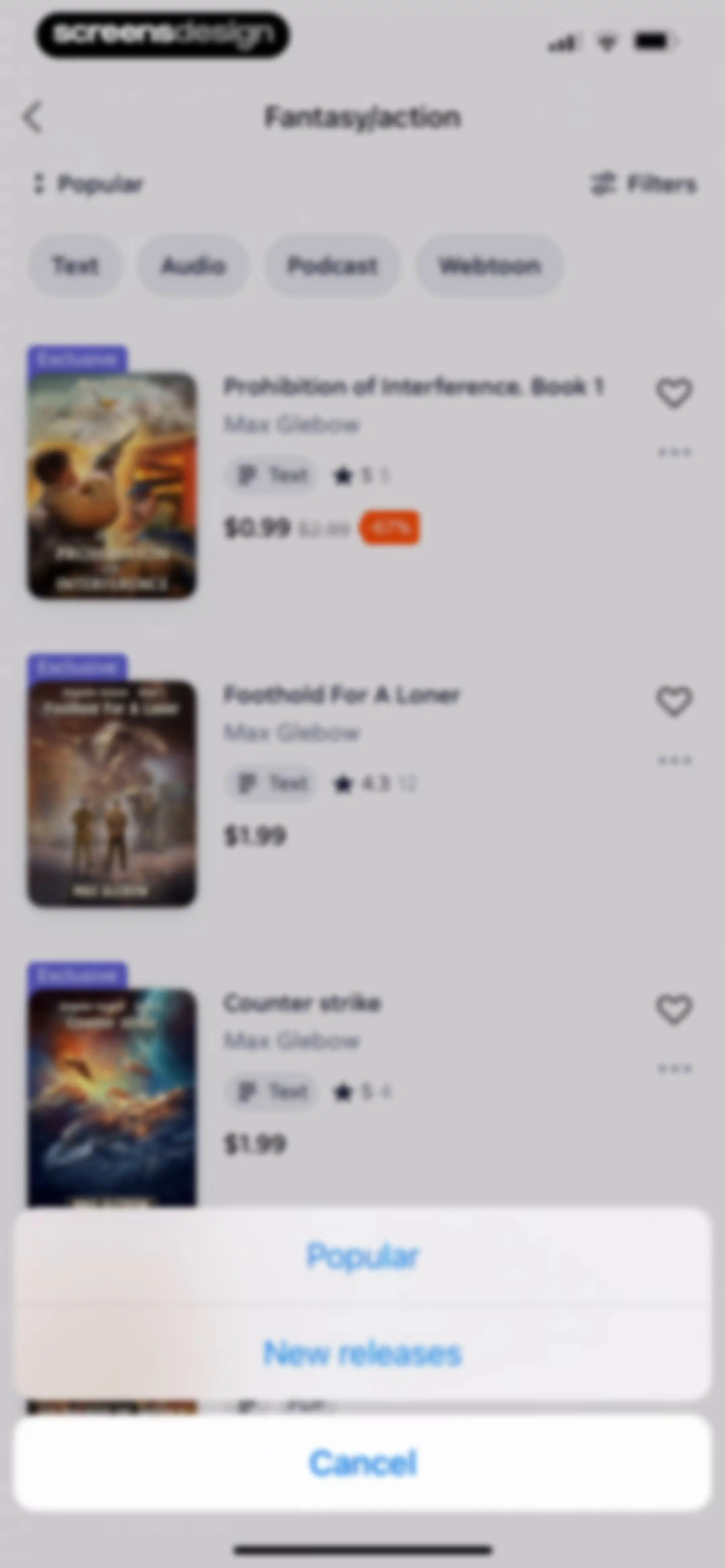 Litres: Books and audiobooks screen 37