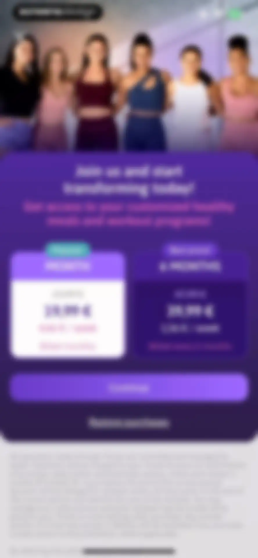 Radiance: Home Fitness Workout screen 17