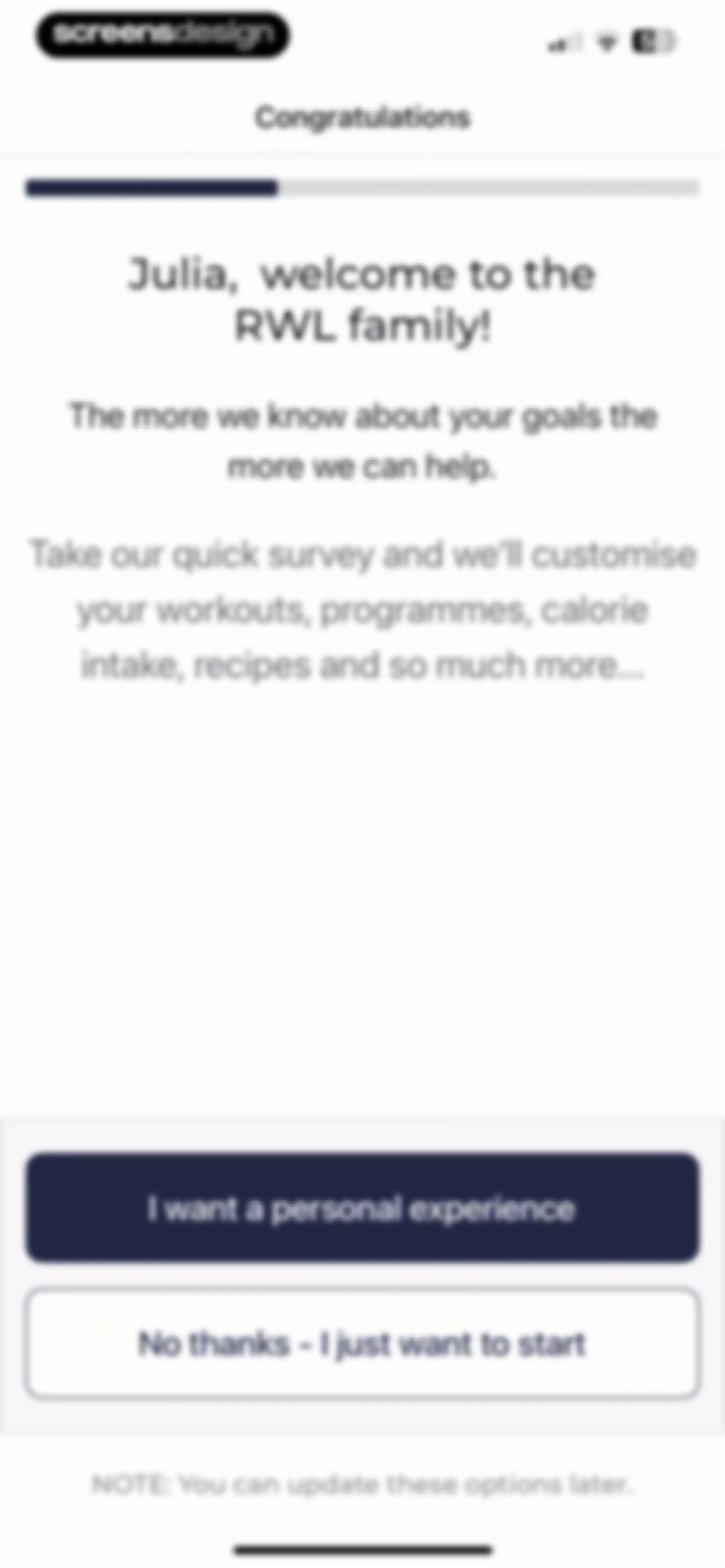 Results Wellness Lifestyle screen 21