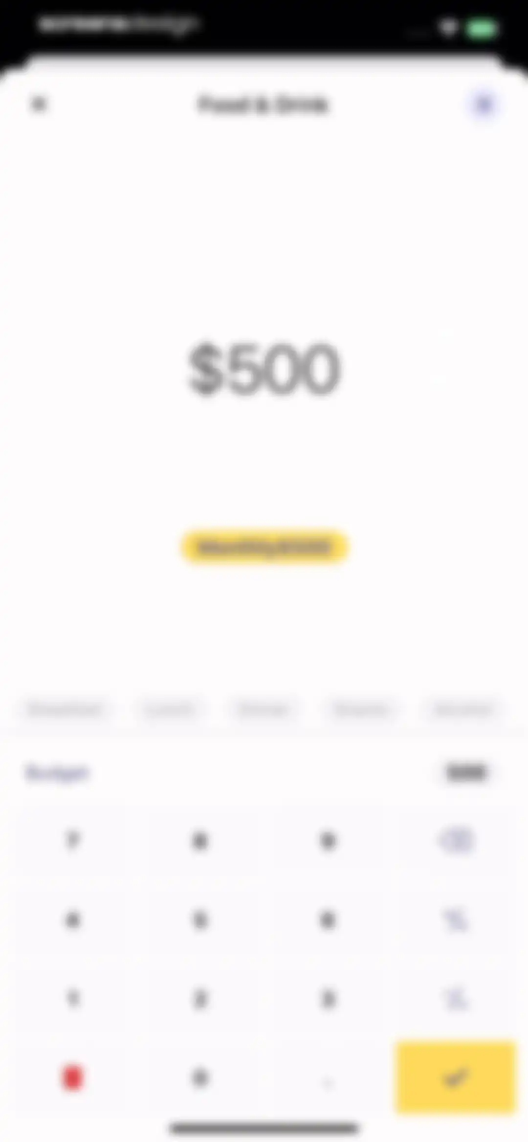Budget app - spending tracker screen 30
