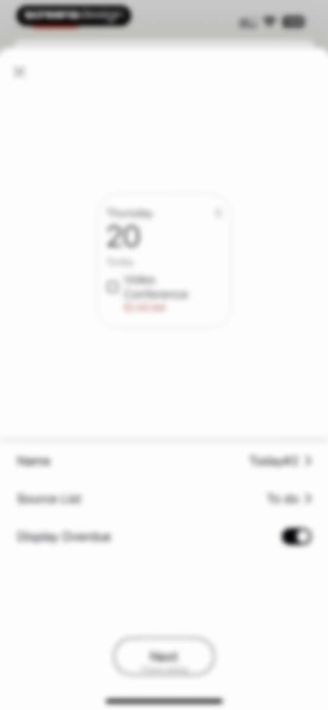 To Do List MinimaList & Widget screen 83