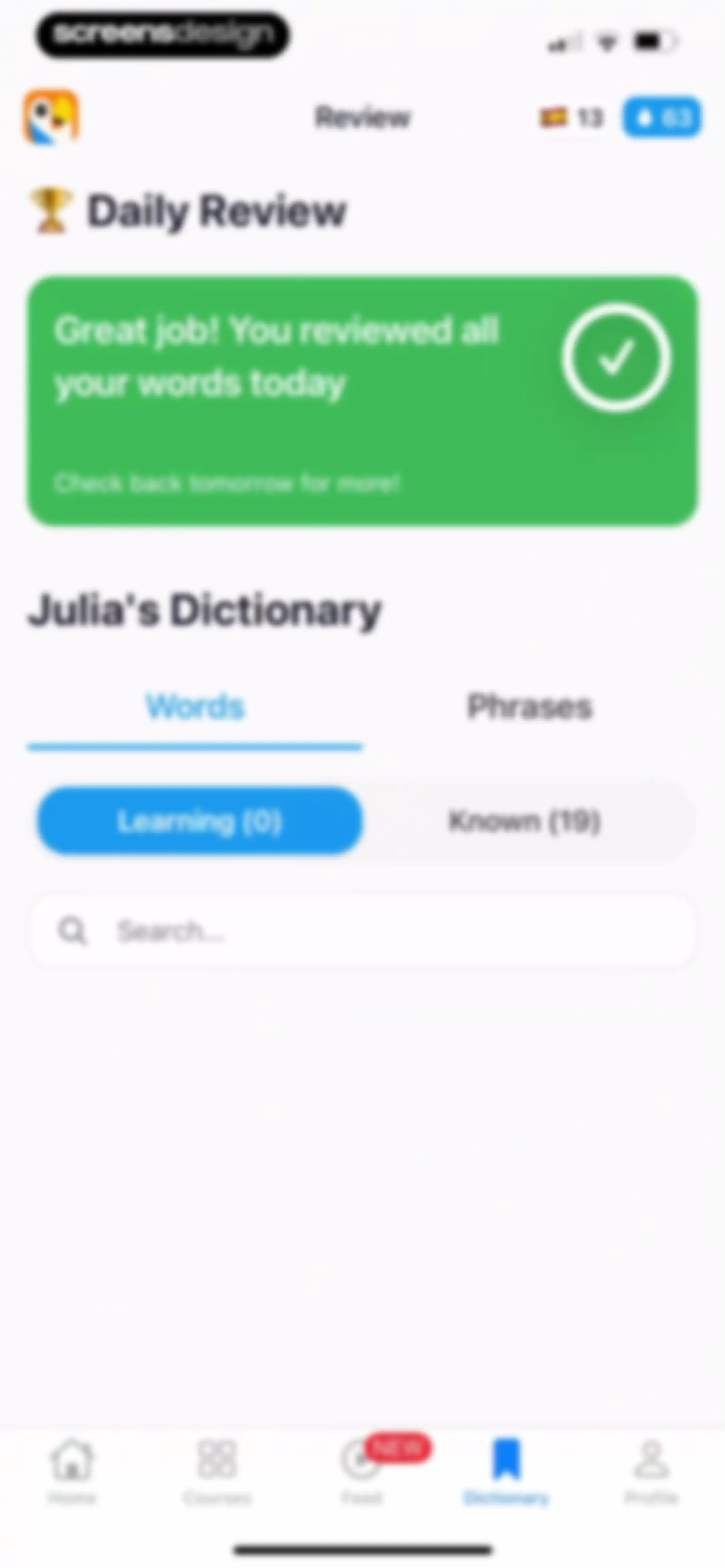 Parrot – Learn Spanish screen 58